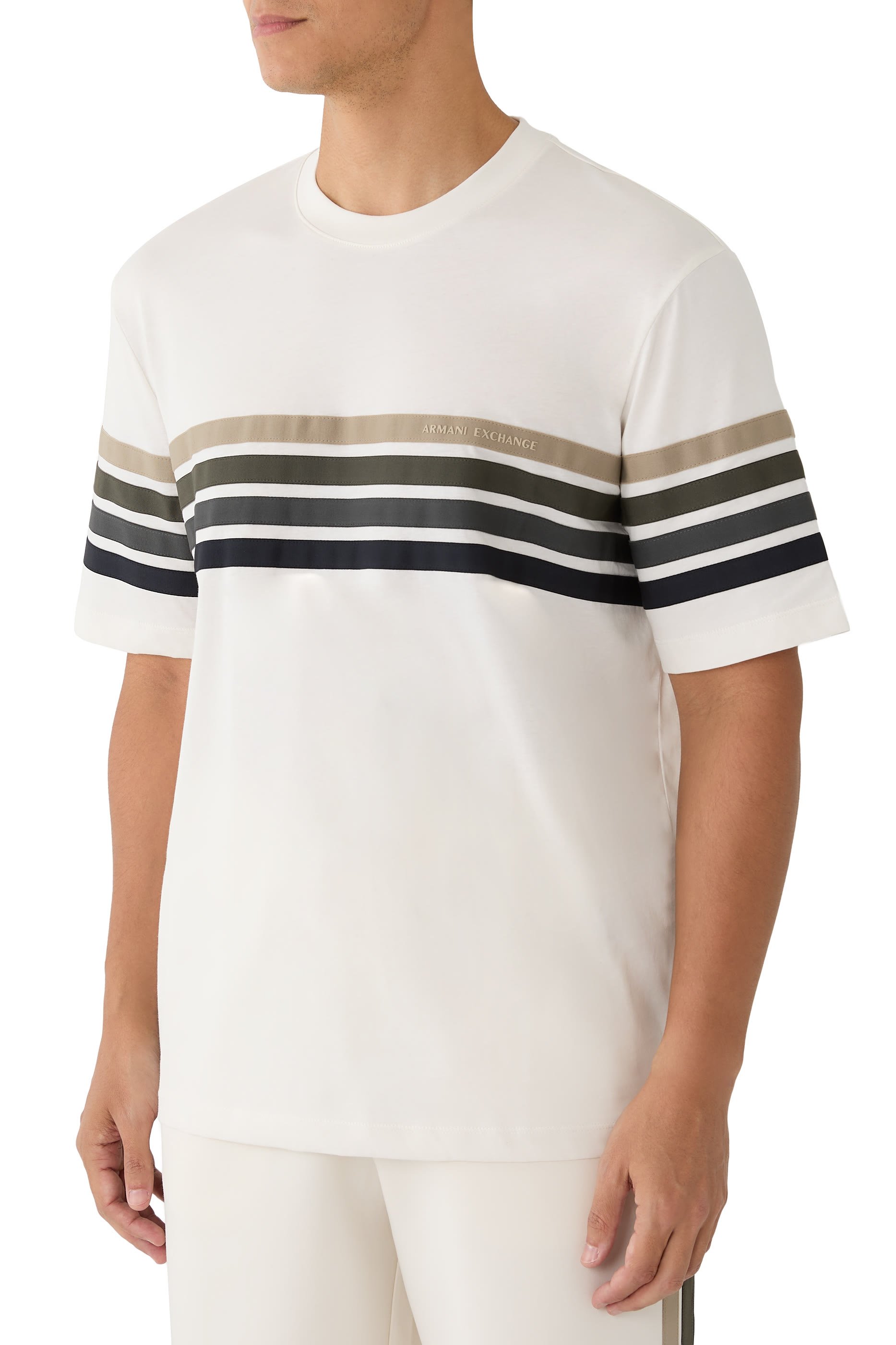 AX Logo Lined T-Shirt