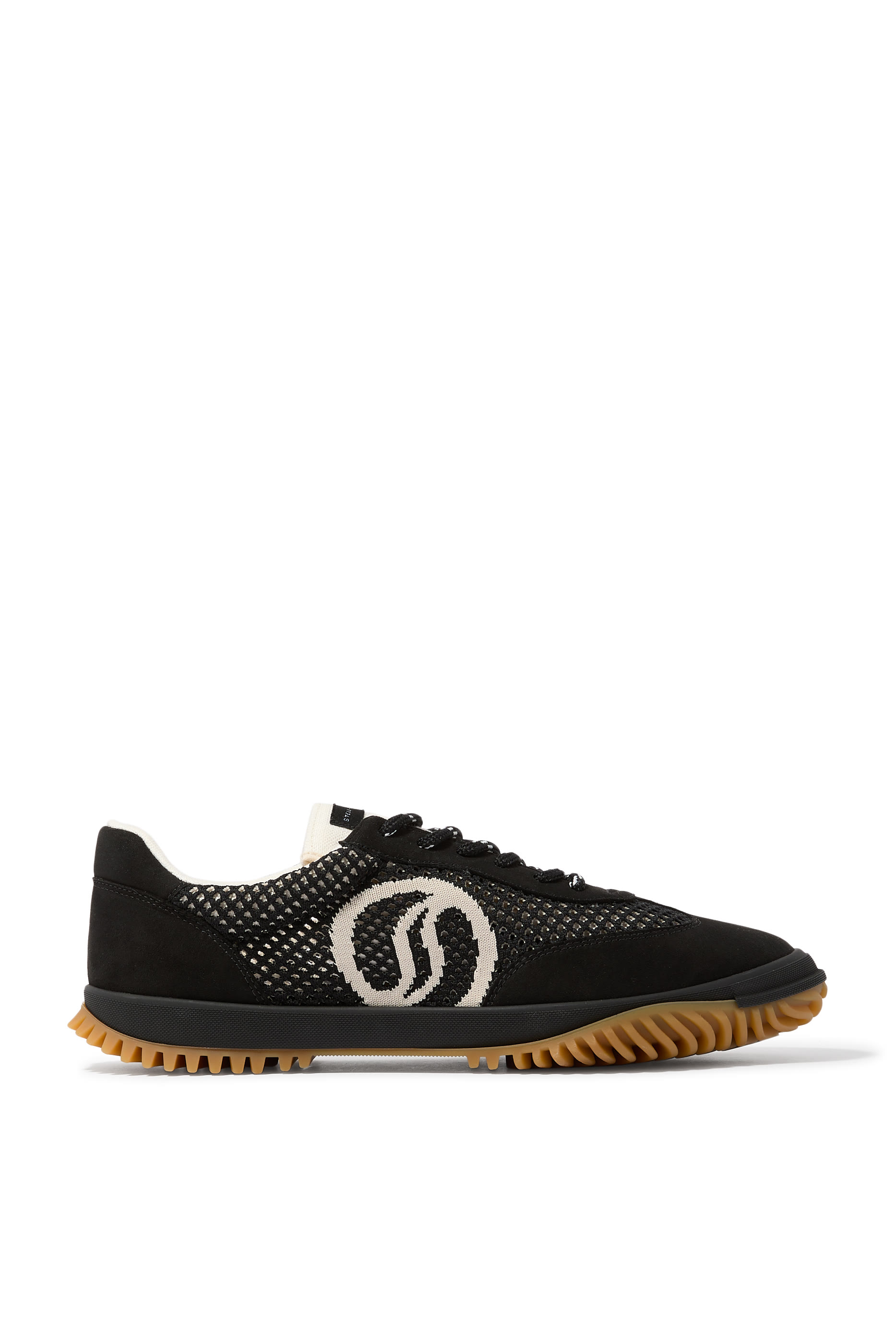  S-Wave Sport Mesh Paneled Sneakers 