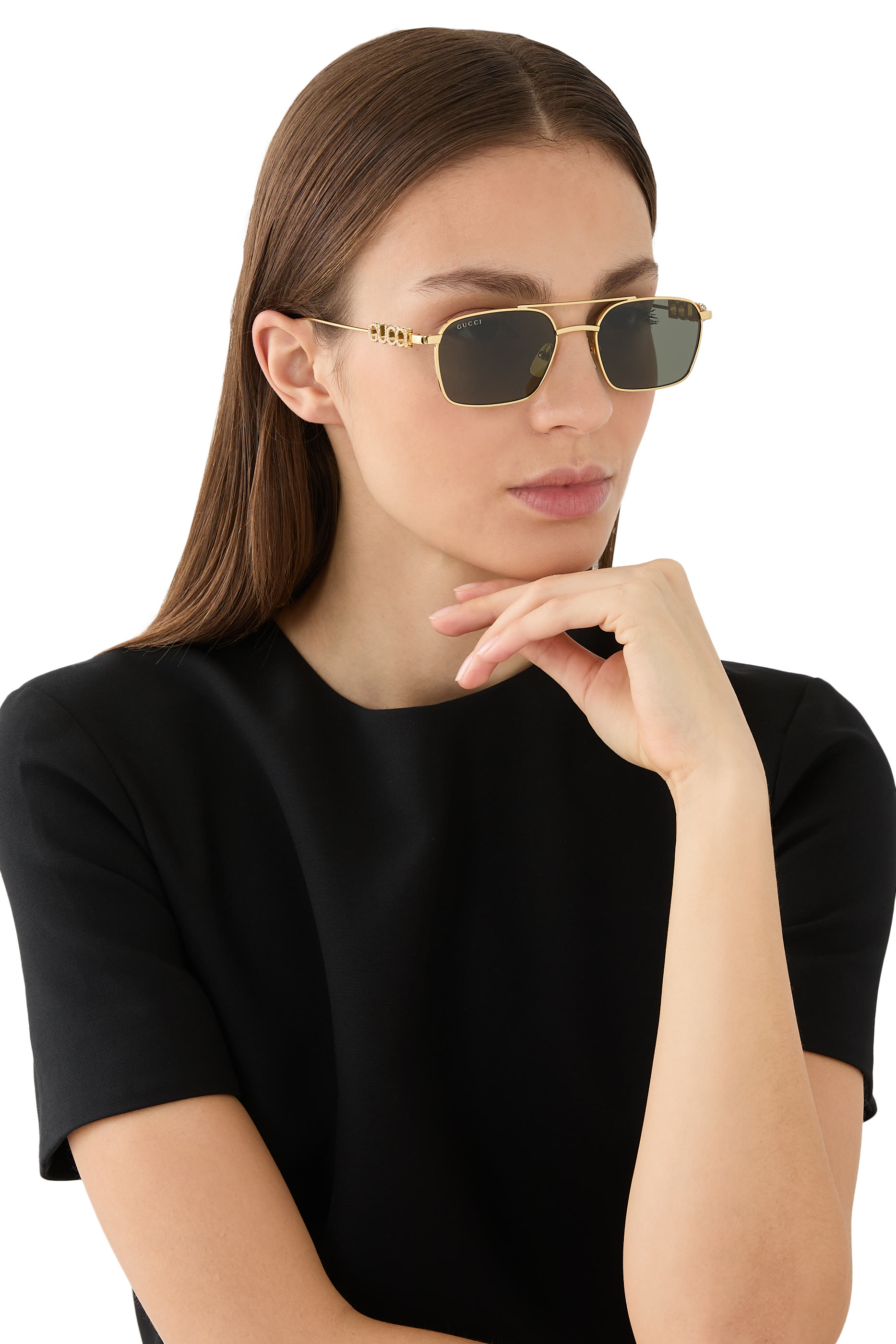 Rectangular Frame Sunglasses