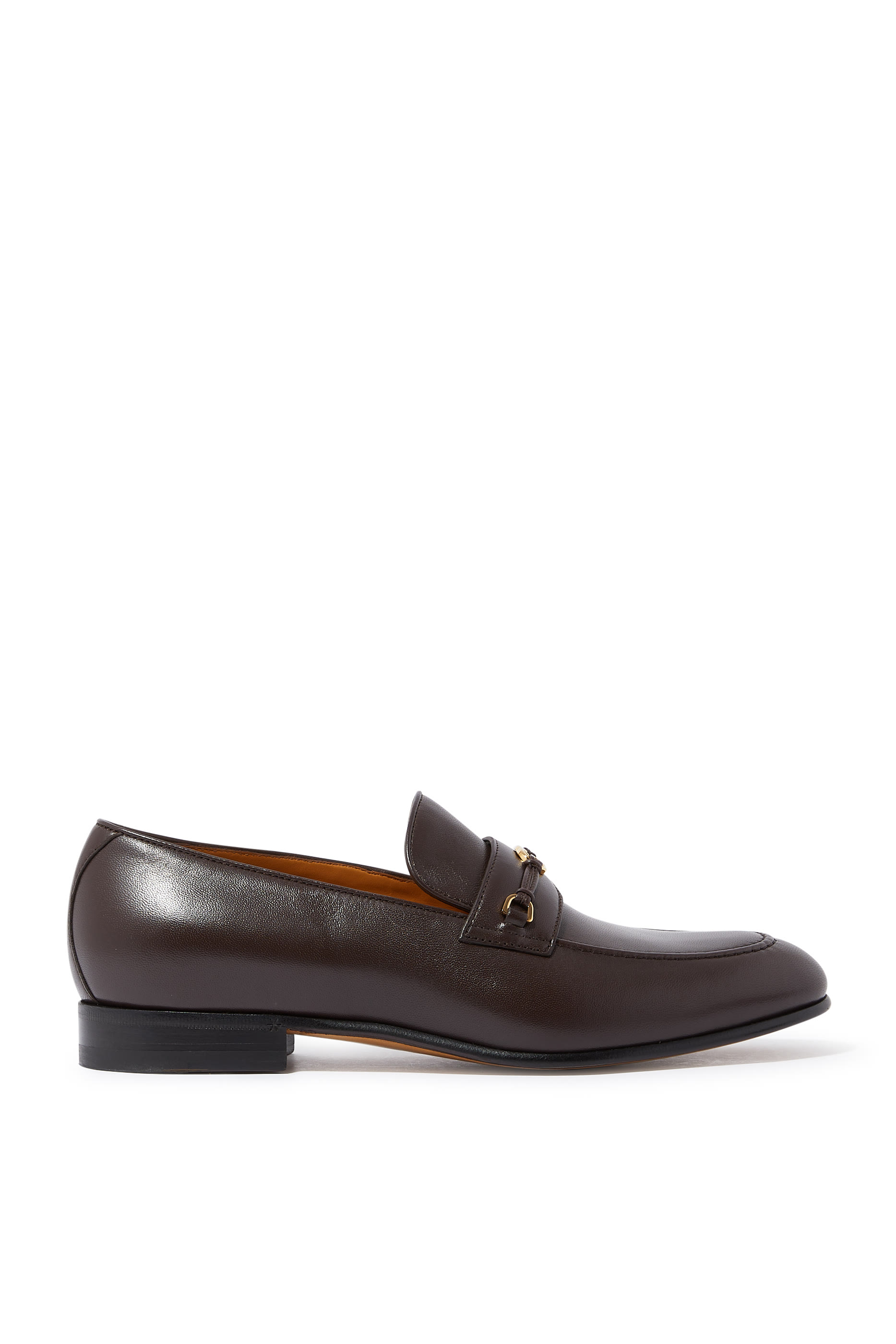 Interlocking GG Leather Loafers