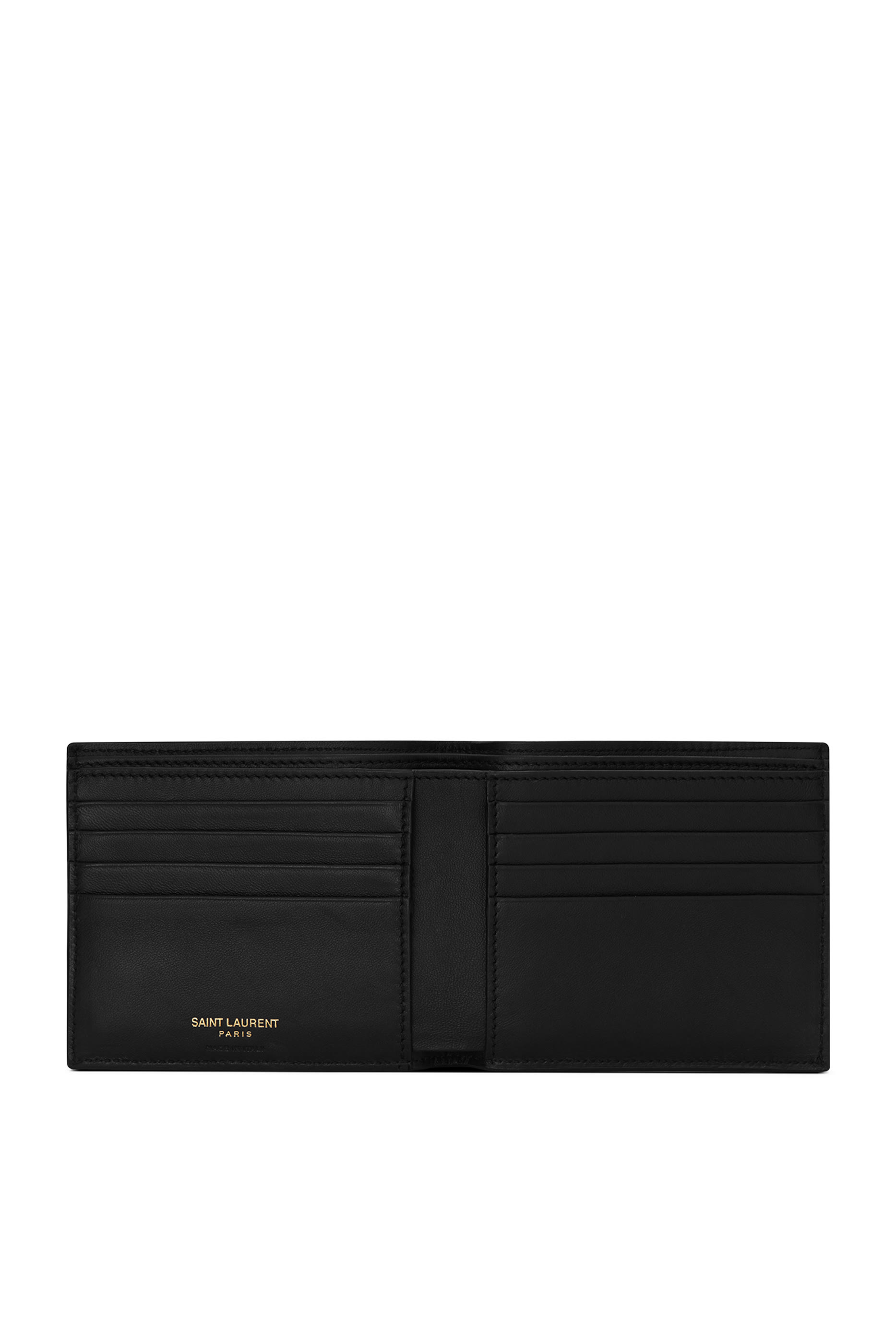 Tiny Cassandre East/West Wallet  in Crocodile-Embossed Matte Leather