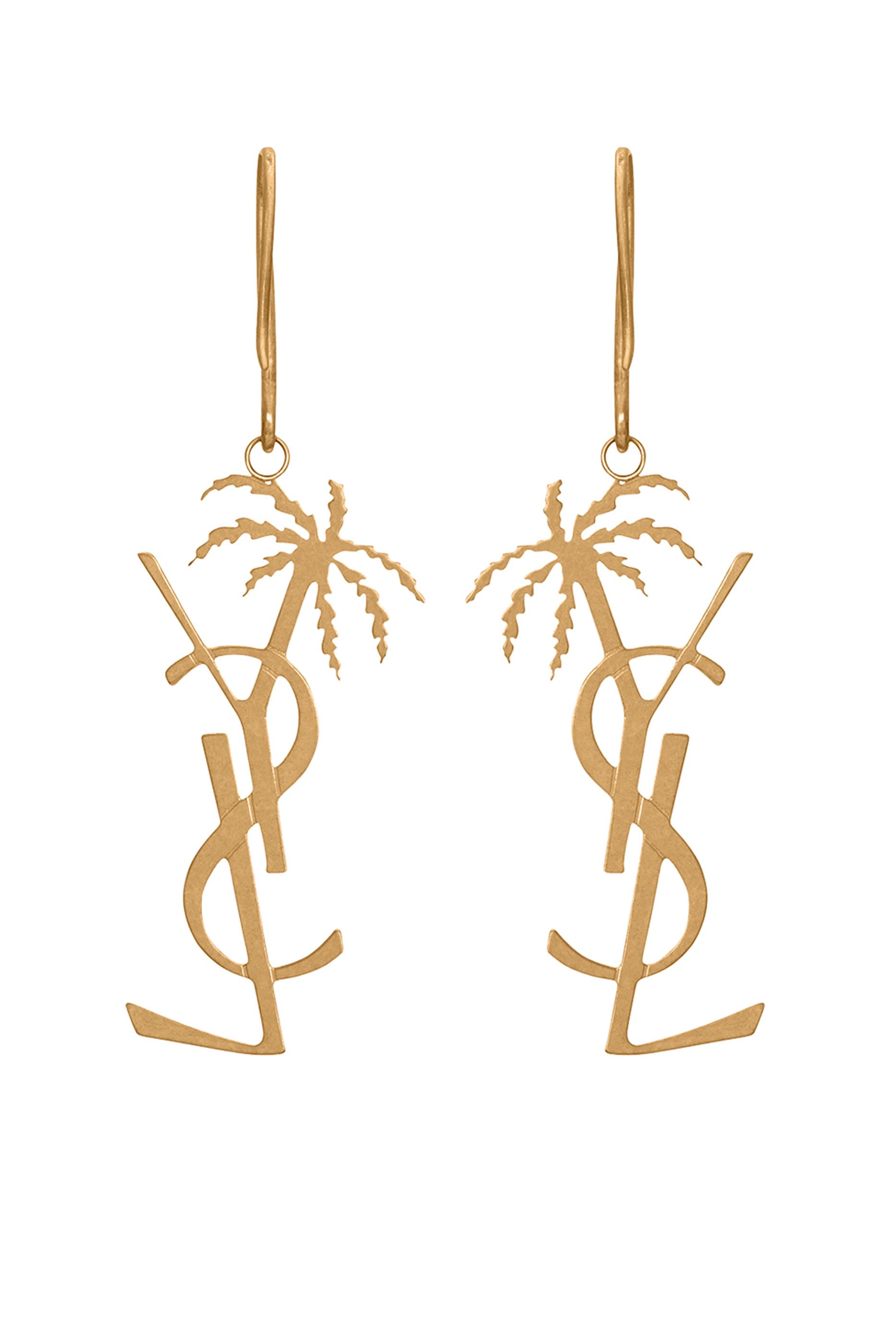 Cassandre Palm Drop Earrings