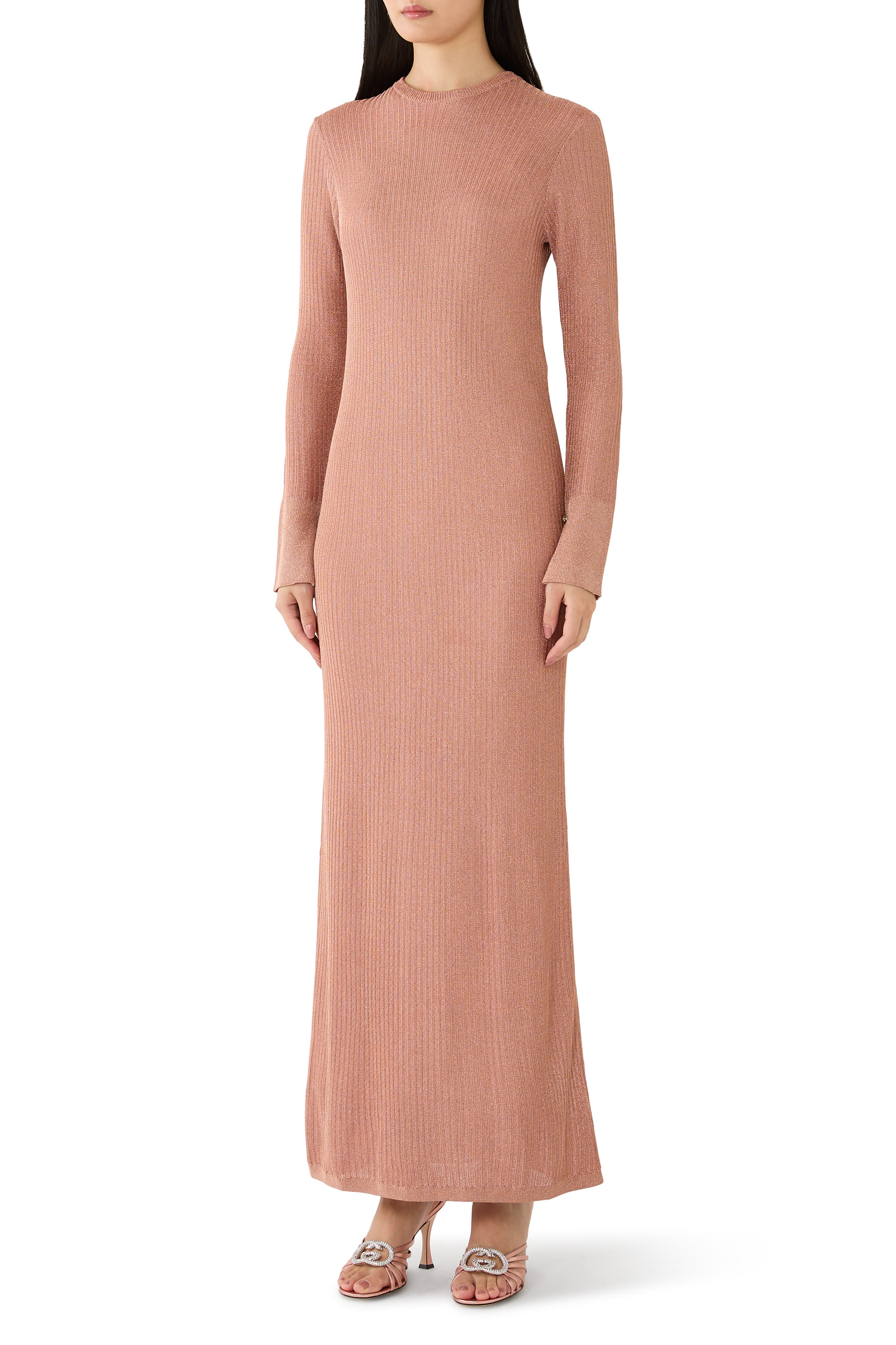 Crewneck Long Sleeves Dress