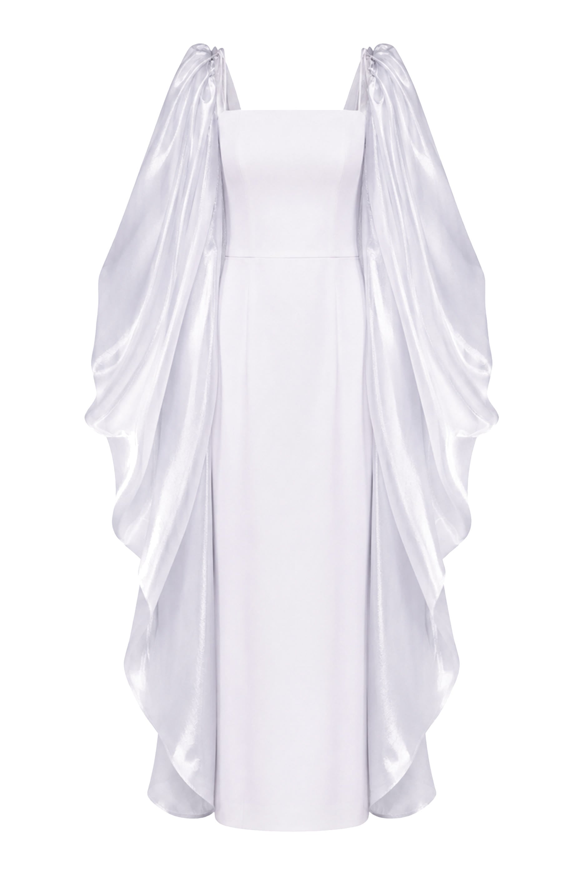 Slim-Cut Full-Length Crepe Gown 