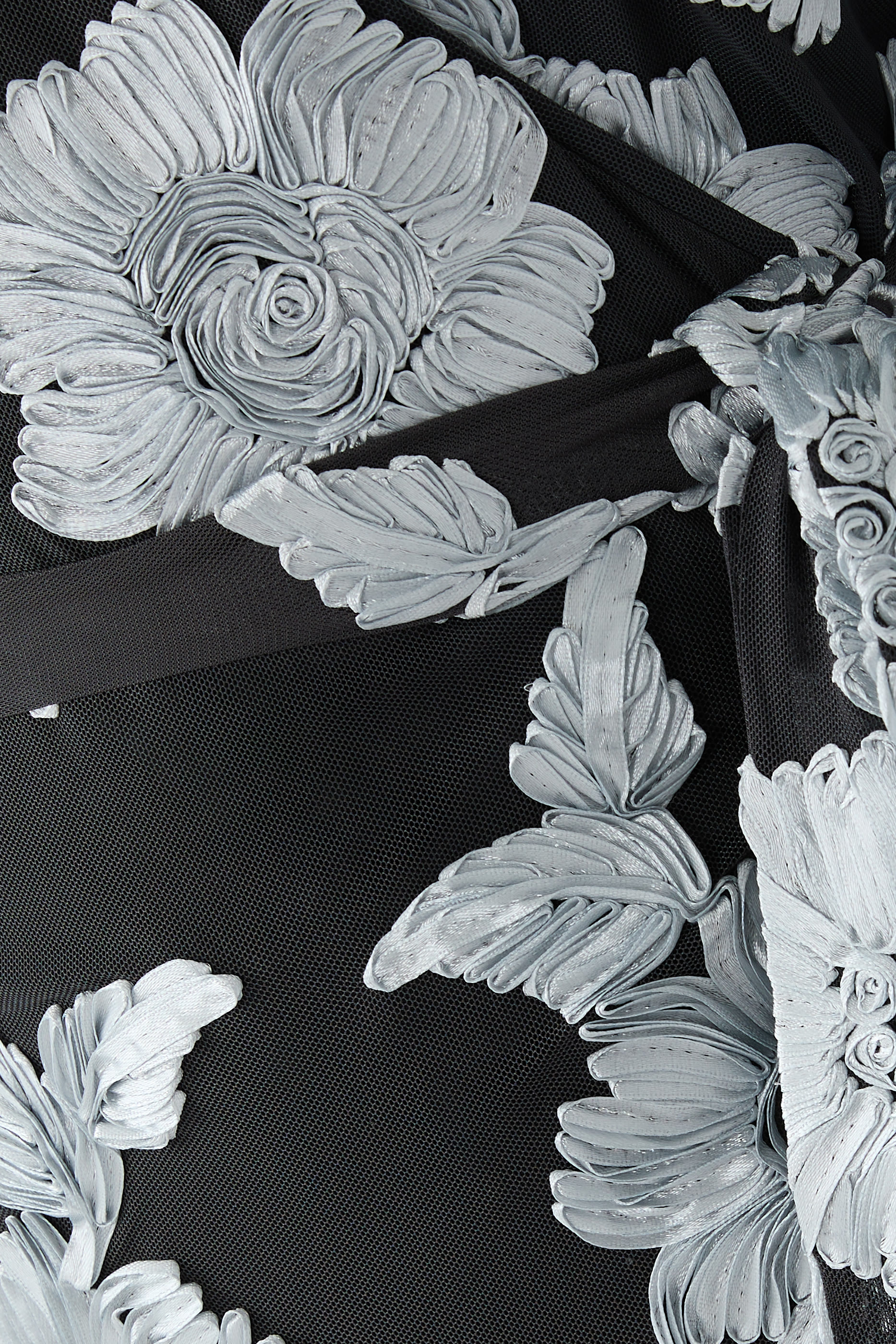 Floral Mesh Maxi Dress