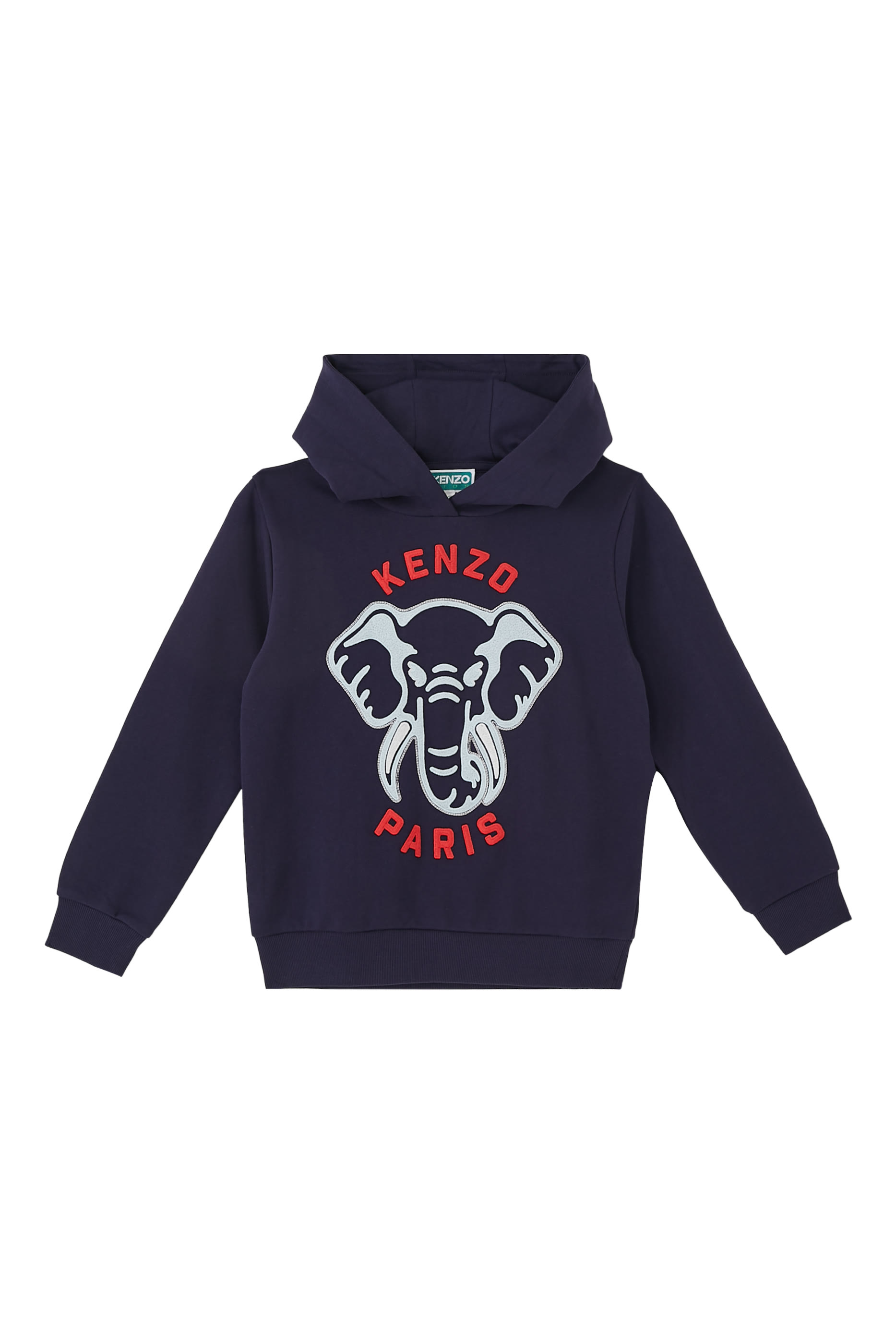 Kids Printed Cotton Jersey Hoodie