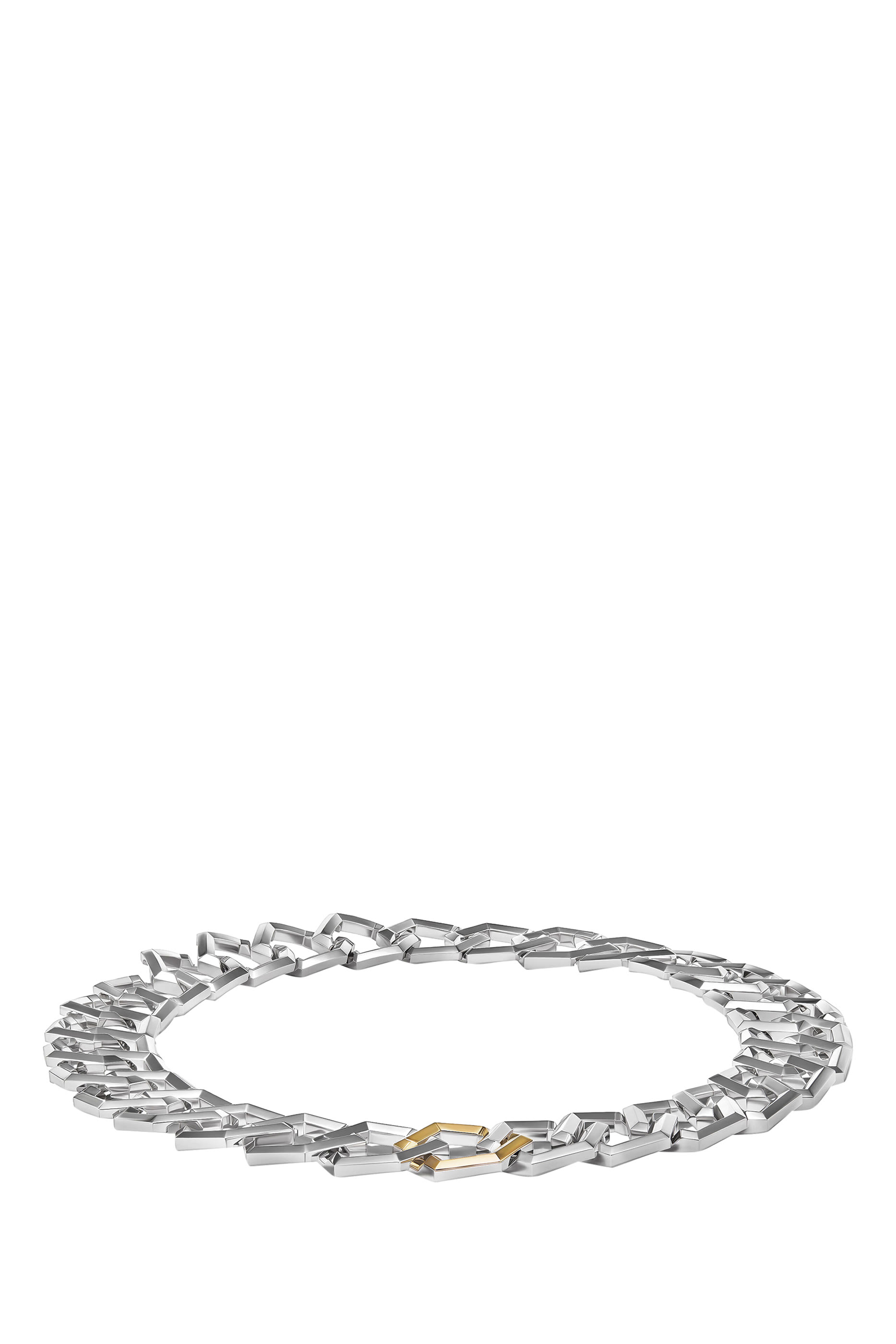 Carlyle 18in Necklace, 18k Yellow Gold & Sterling Silver