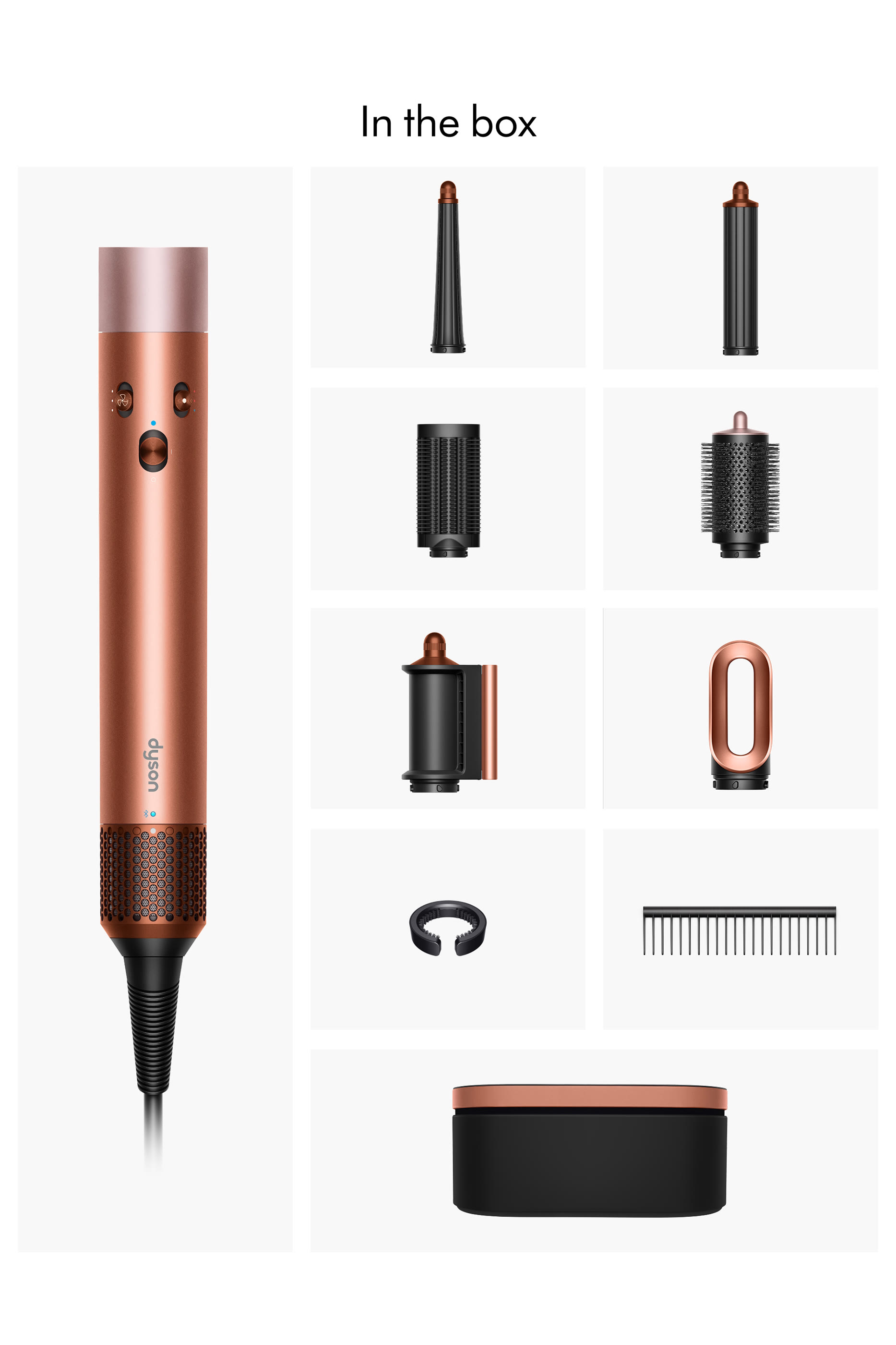 Airwrap i.d.&trade; Multi-styler and Dryer &ndash; Straight+Wavy (Amber Silk)