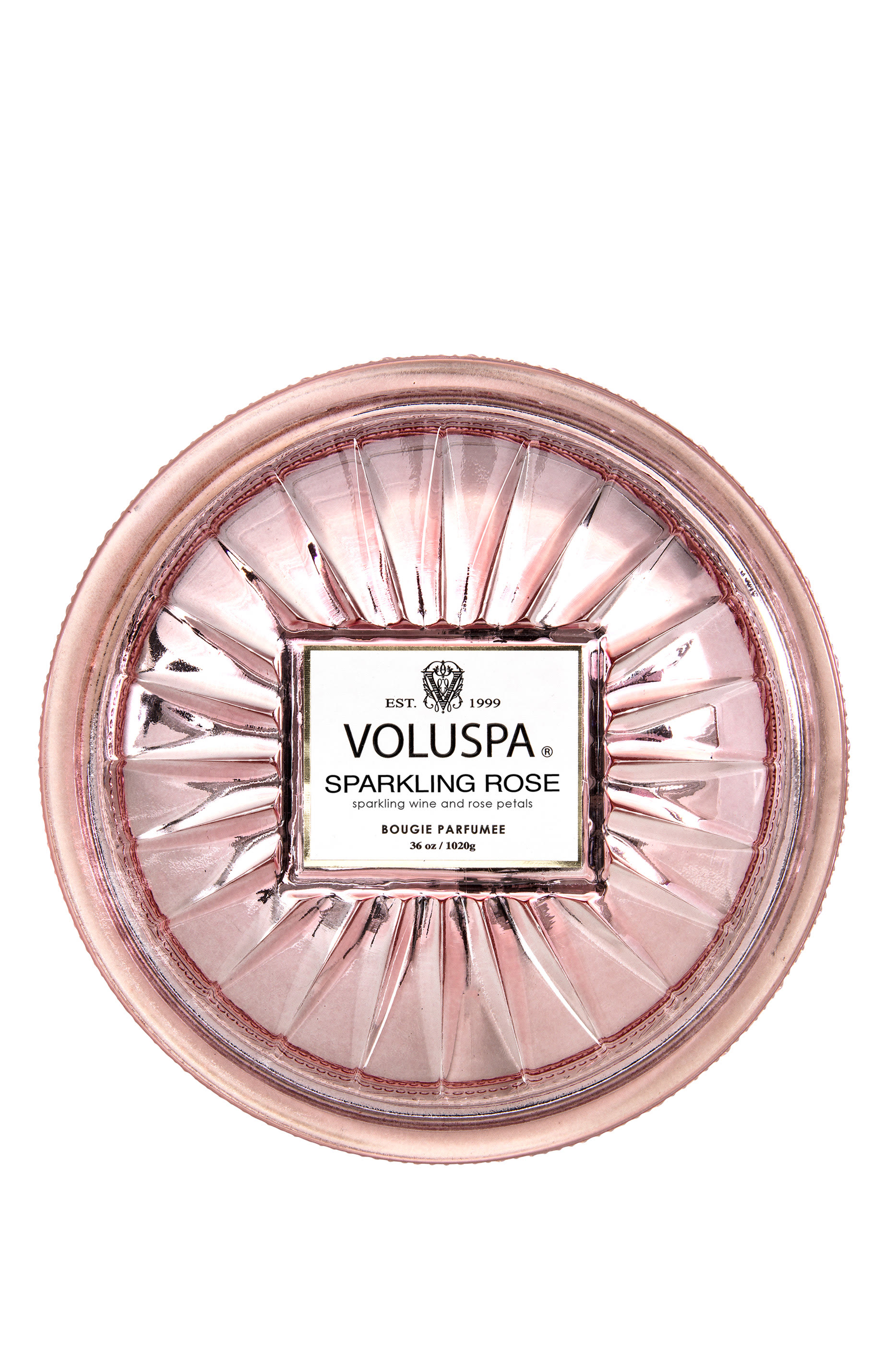 Sparkling Rose Grande Candle