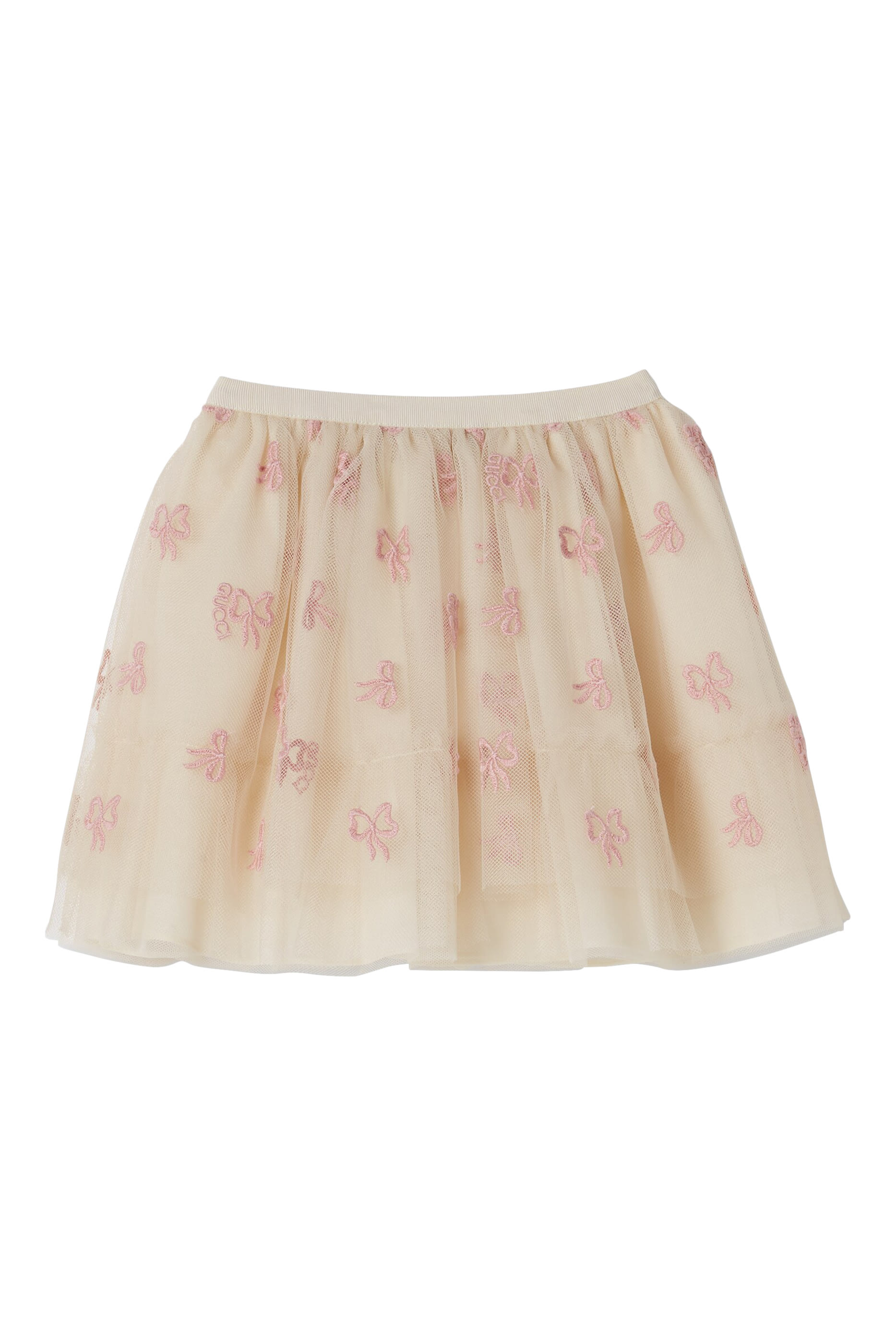 Kids Embroidered Tulle Skirt