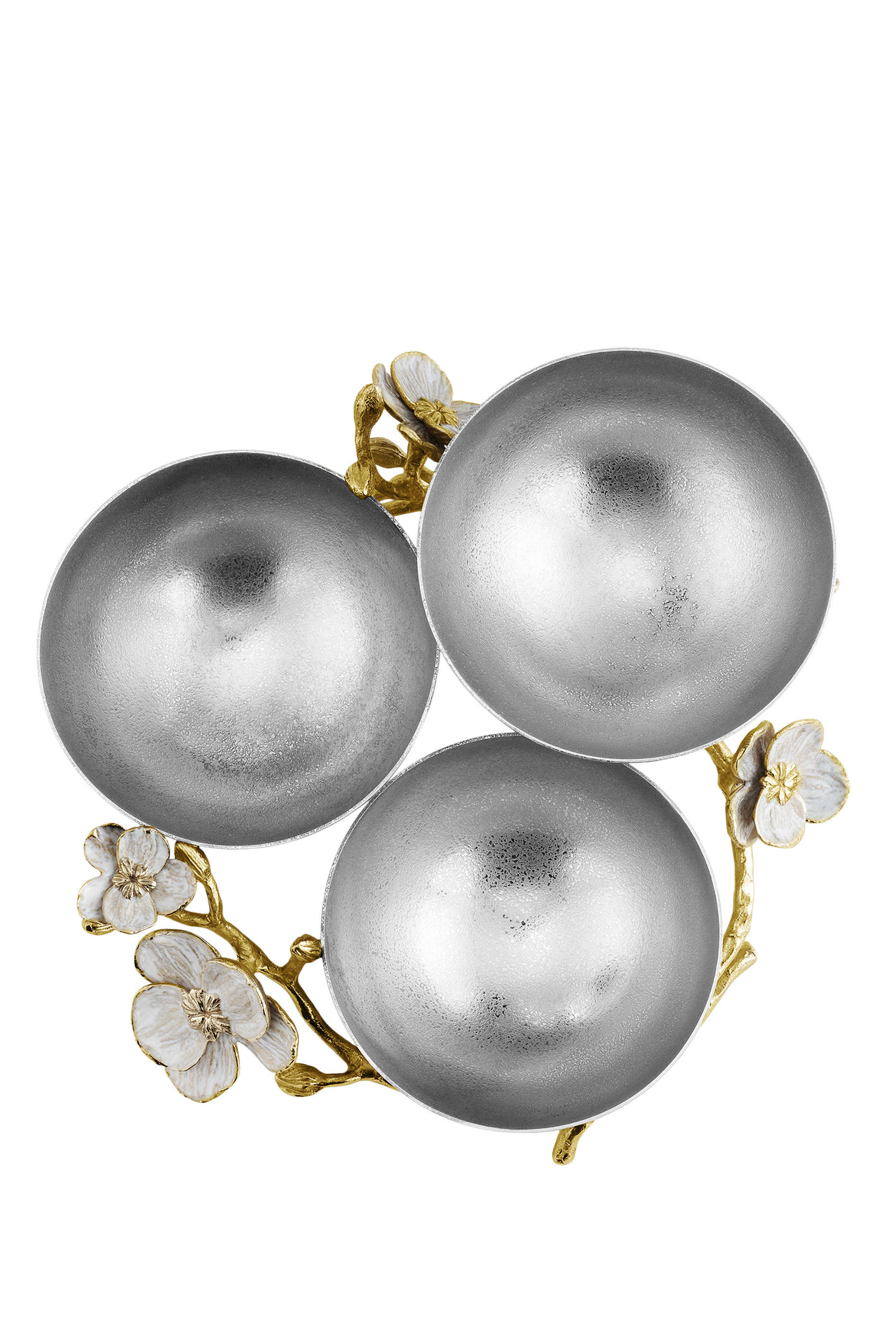 Orchid Triple Low Bowl