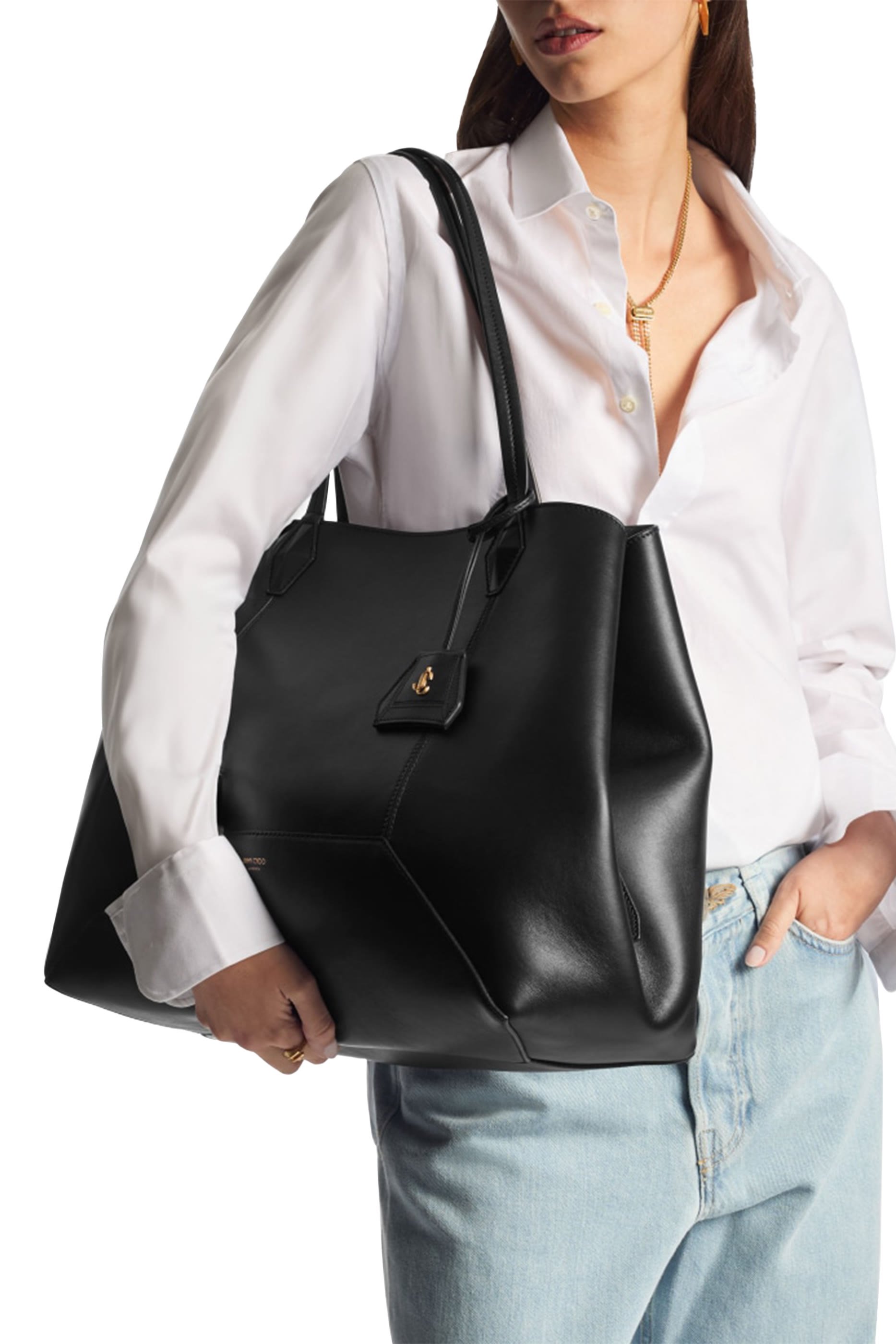 Diamond Leather Tote Bag