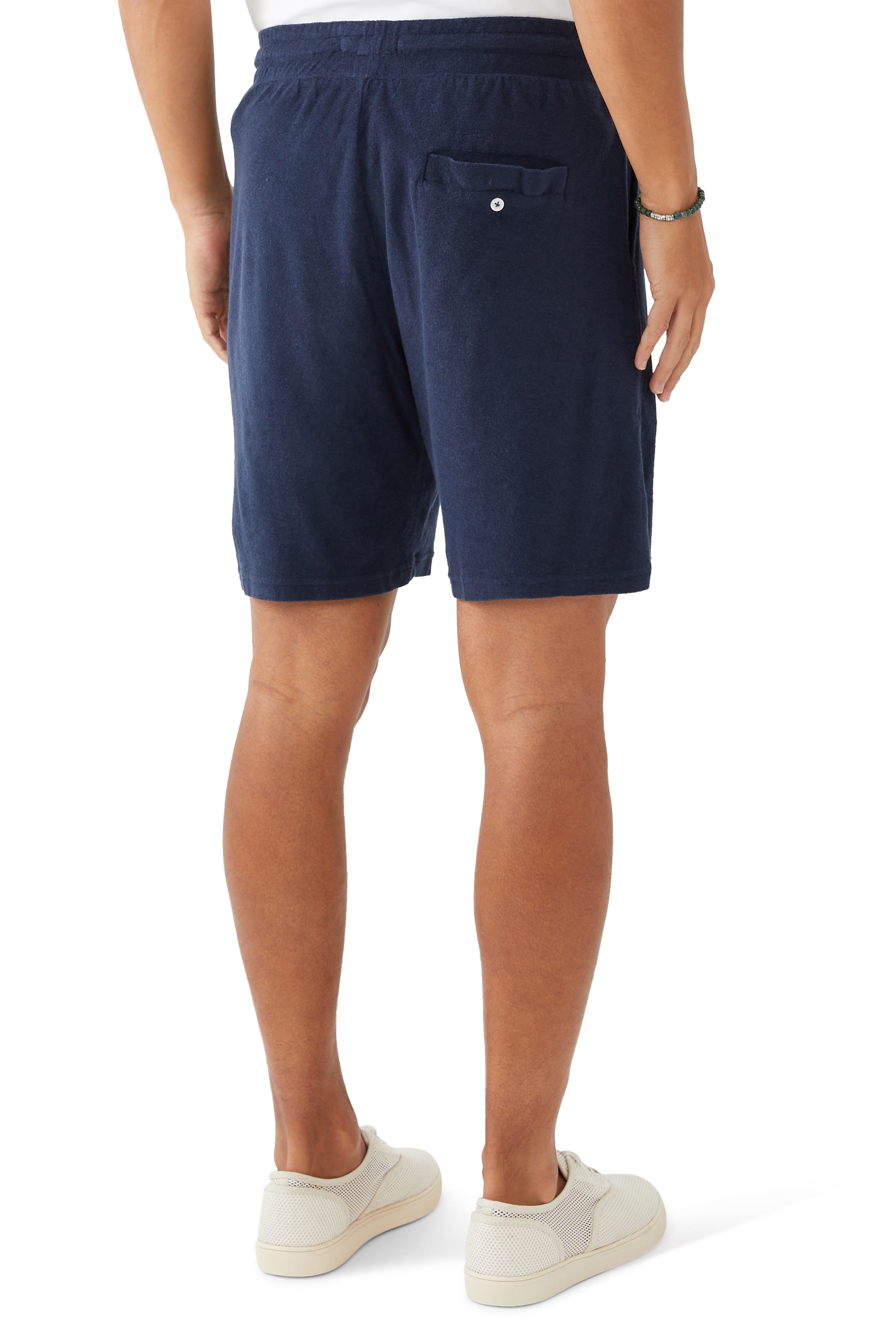 Augusto Terry Cotton Blend Shorts