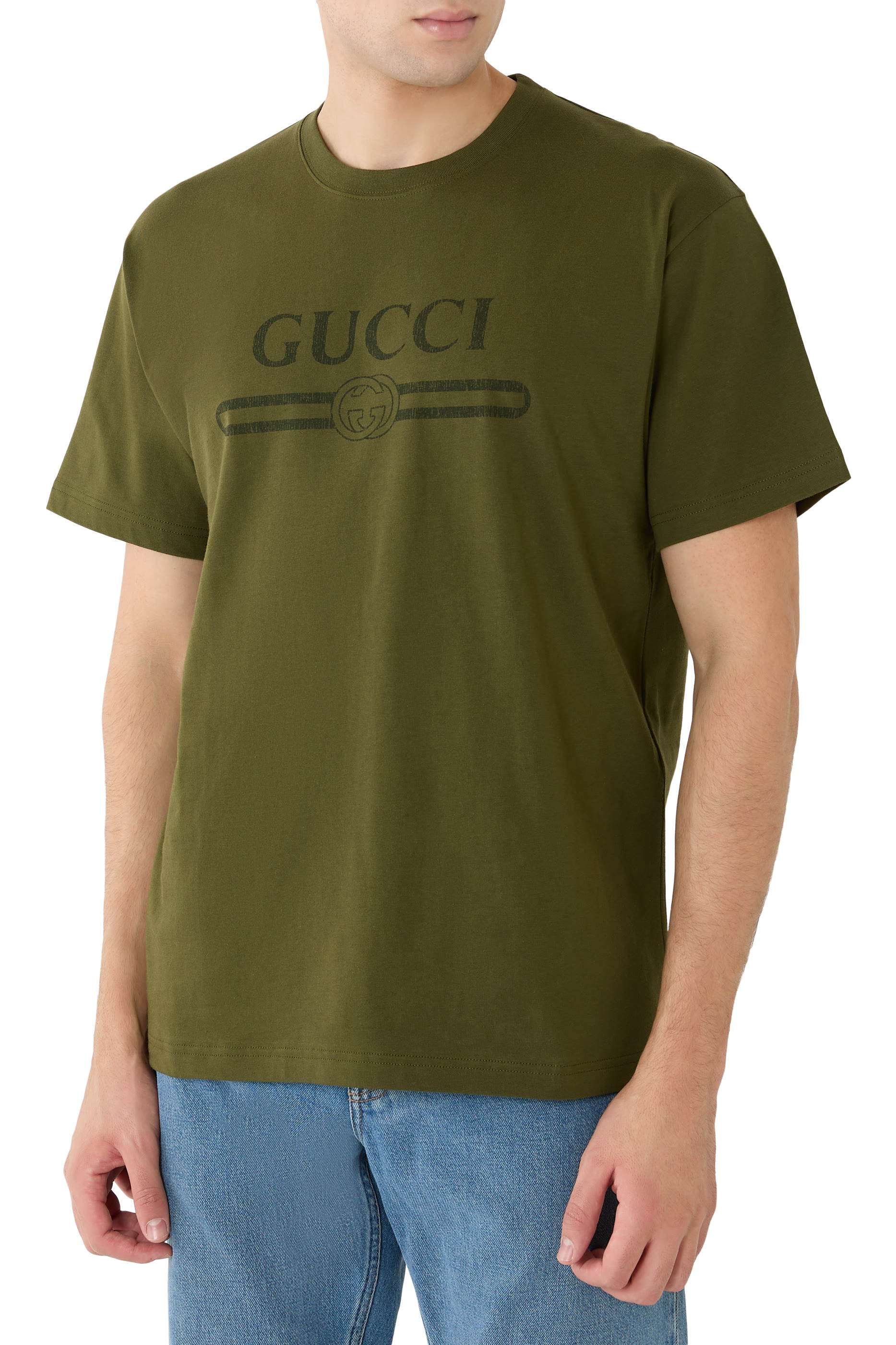 Logo Print Cotton Jersey T-Shirt