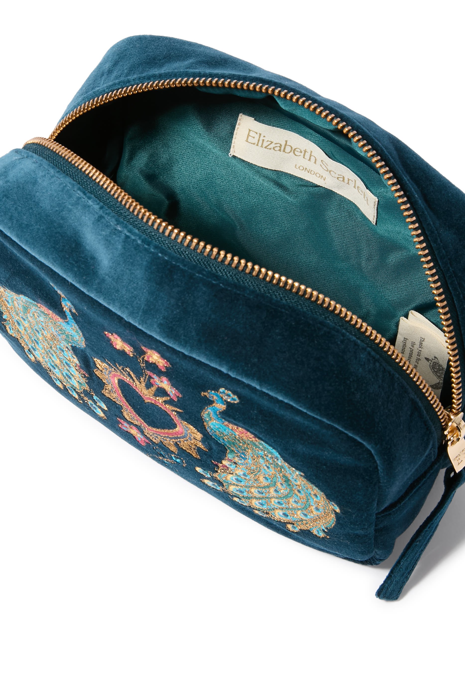 Peacock Floral Everyday Pouch