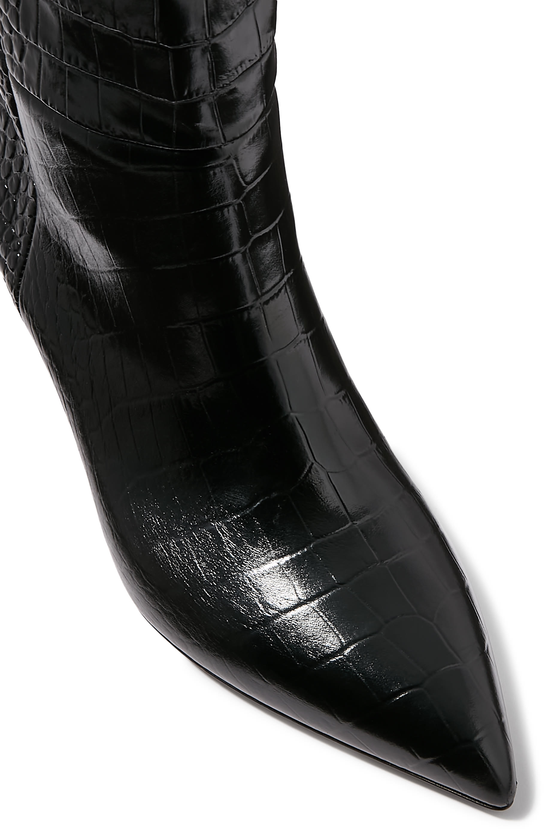  Embossed Lizard Knee 60 Boots