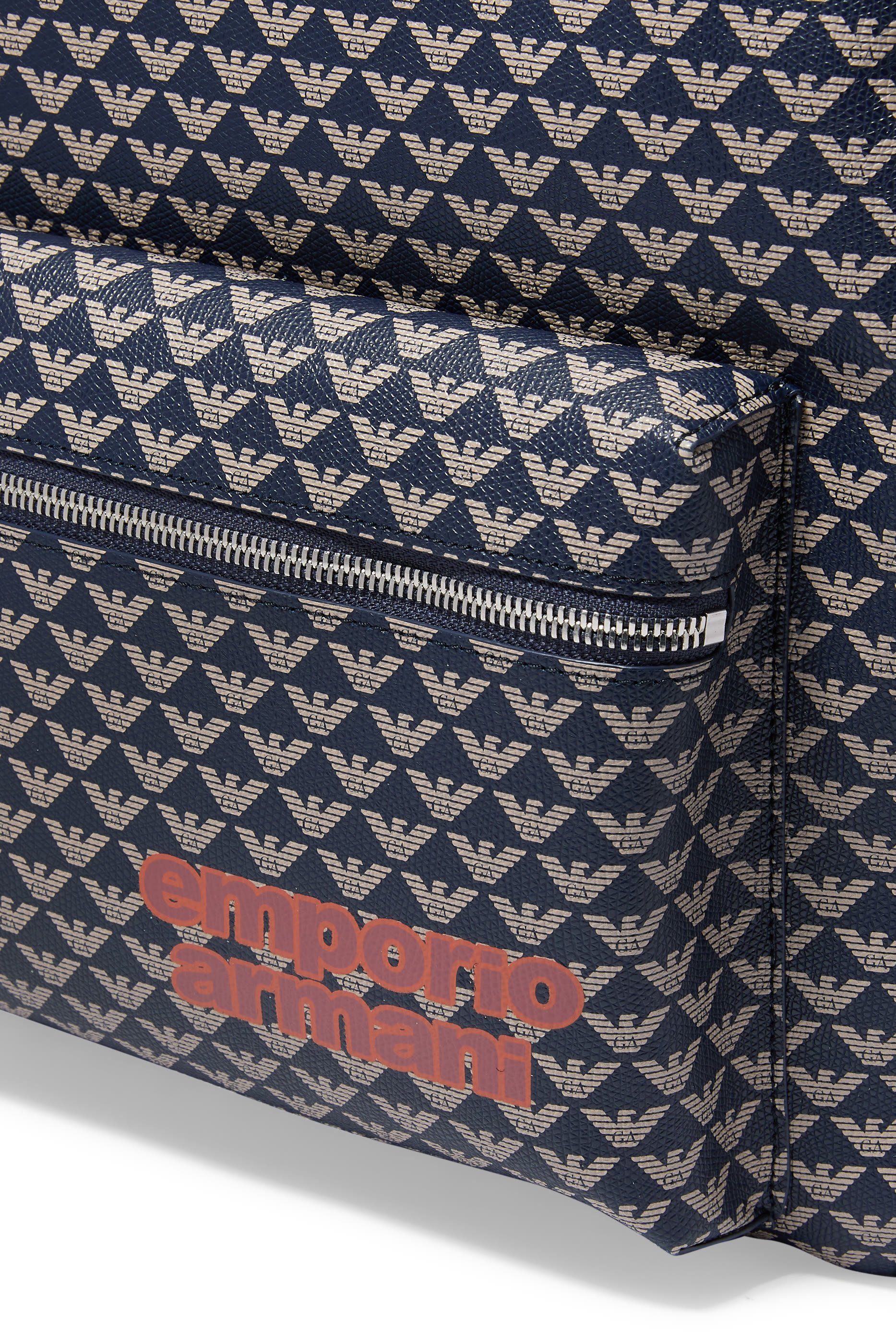 Kids EA Logo Coated Canvas Backpack