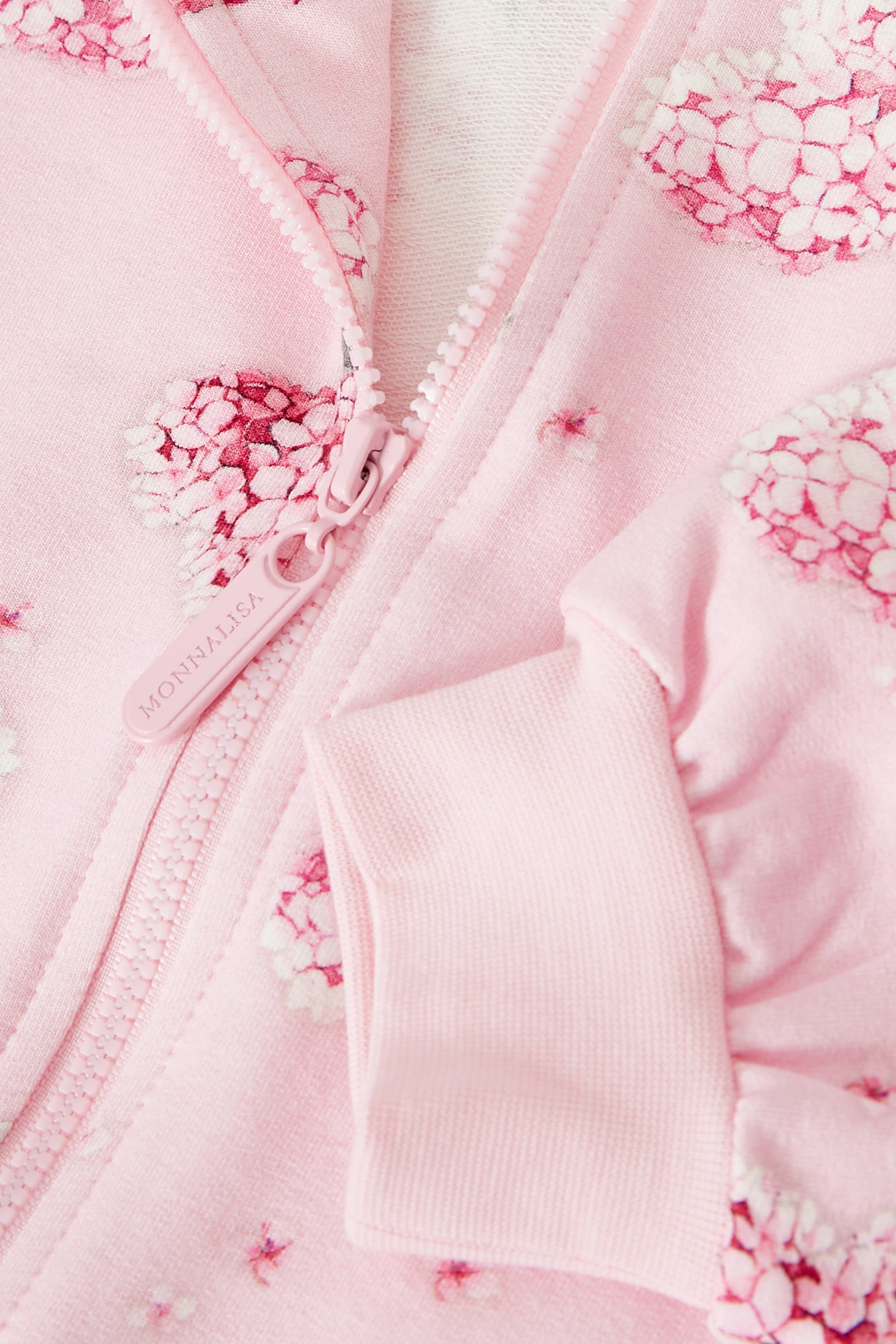 Kids Flowery Heart Zip Up Jacket