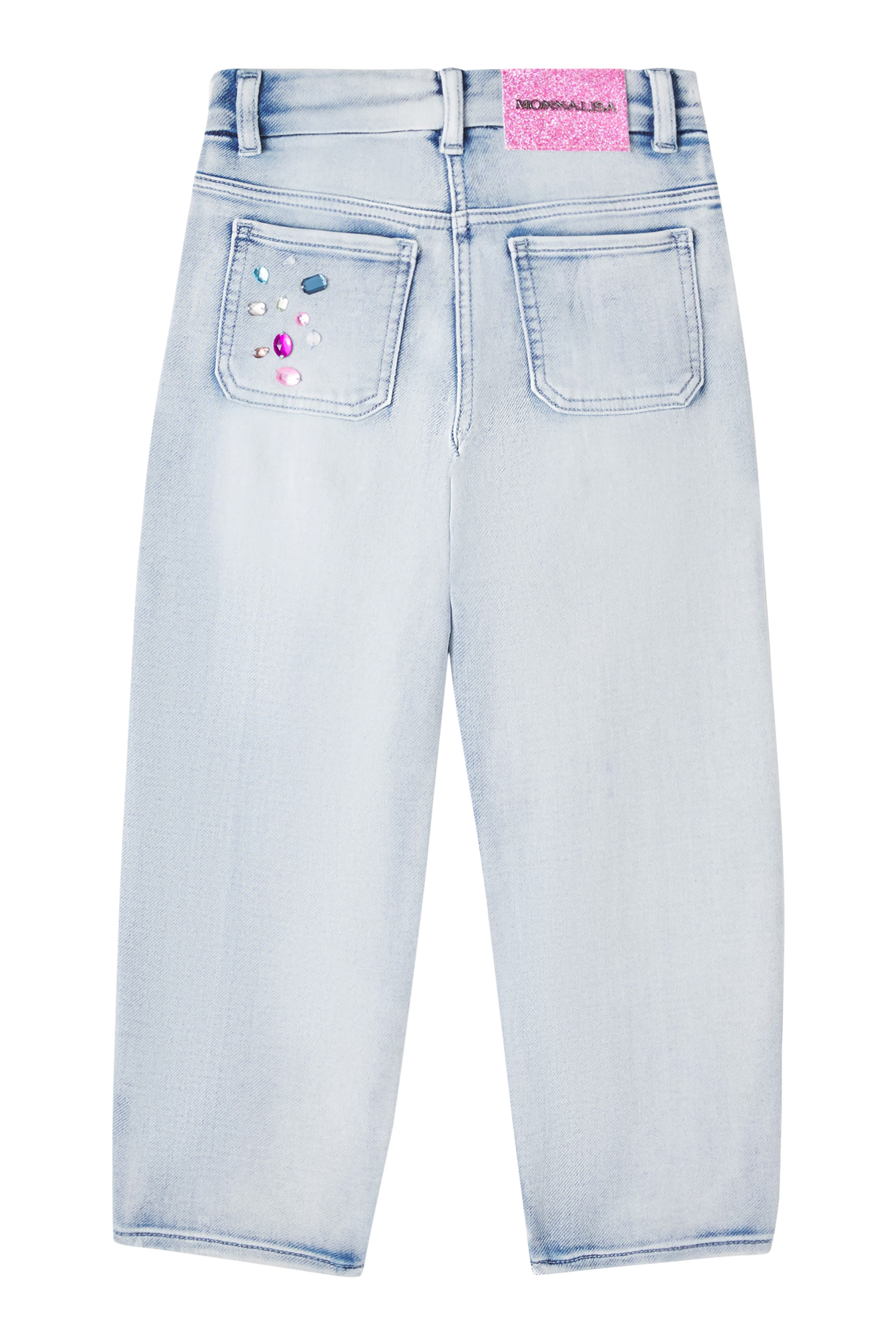 Kids Rhinestone Embellished Jewel Jeans