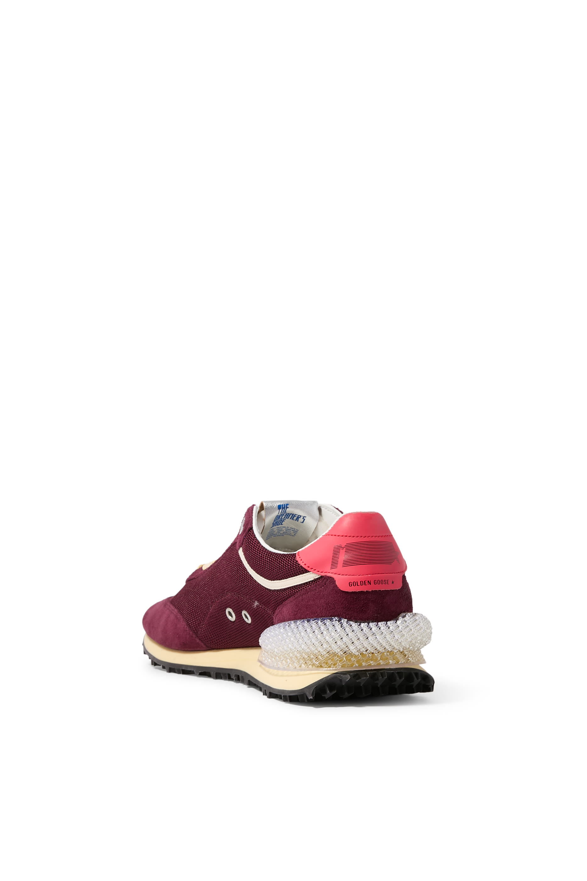 Men&rsquo;s Marathon Sneakers in Mesh and Suede with Printed Star