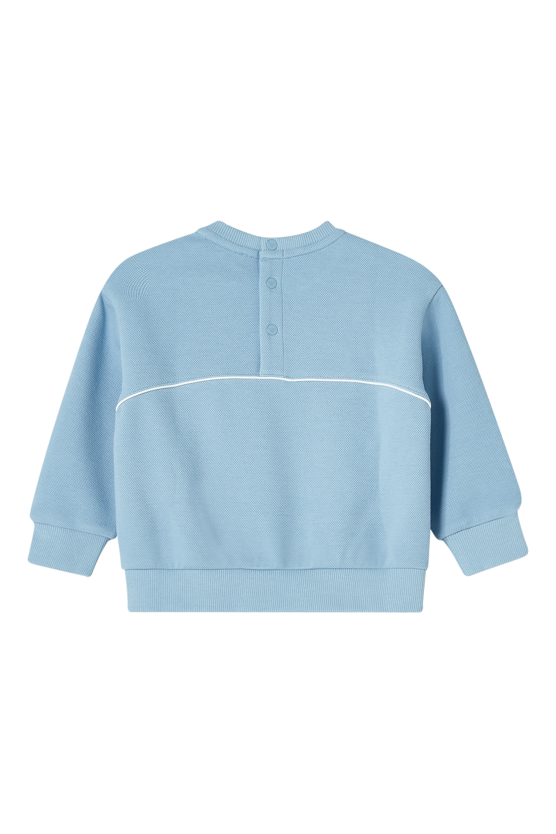 Kids Logo and Piping Piqu&eacute; Sweatshirt