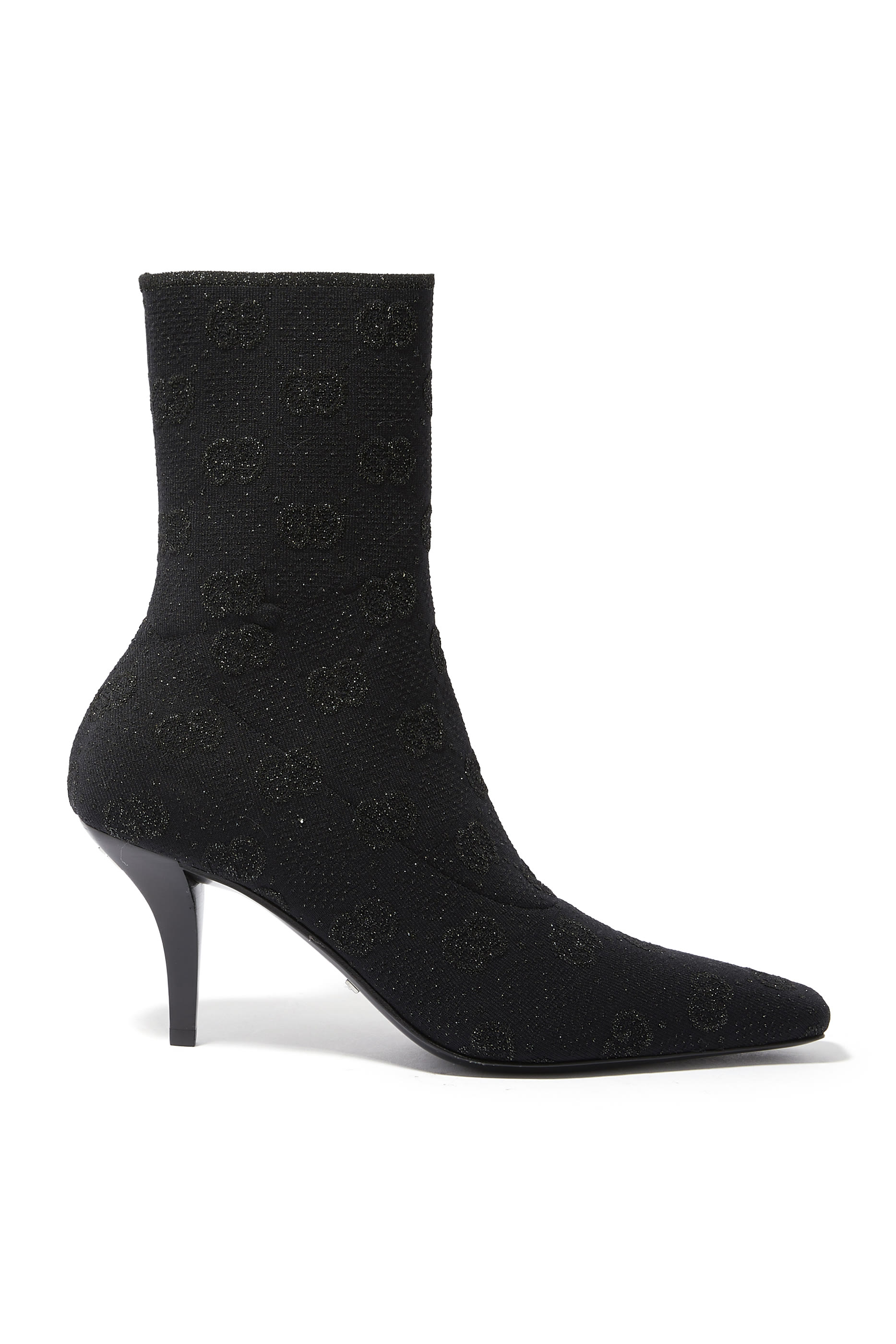 GG Knit 75 Fabric Ankle Boots