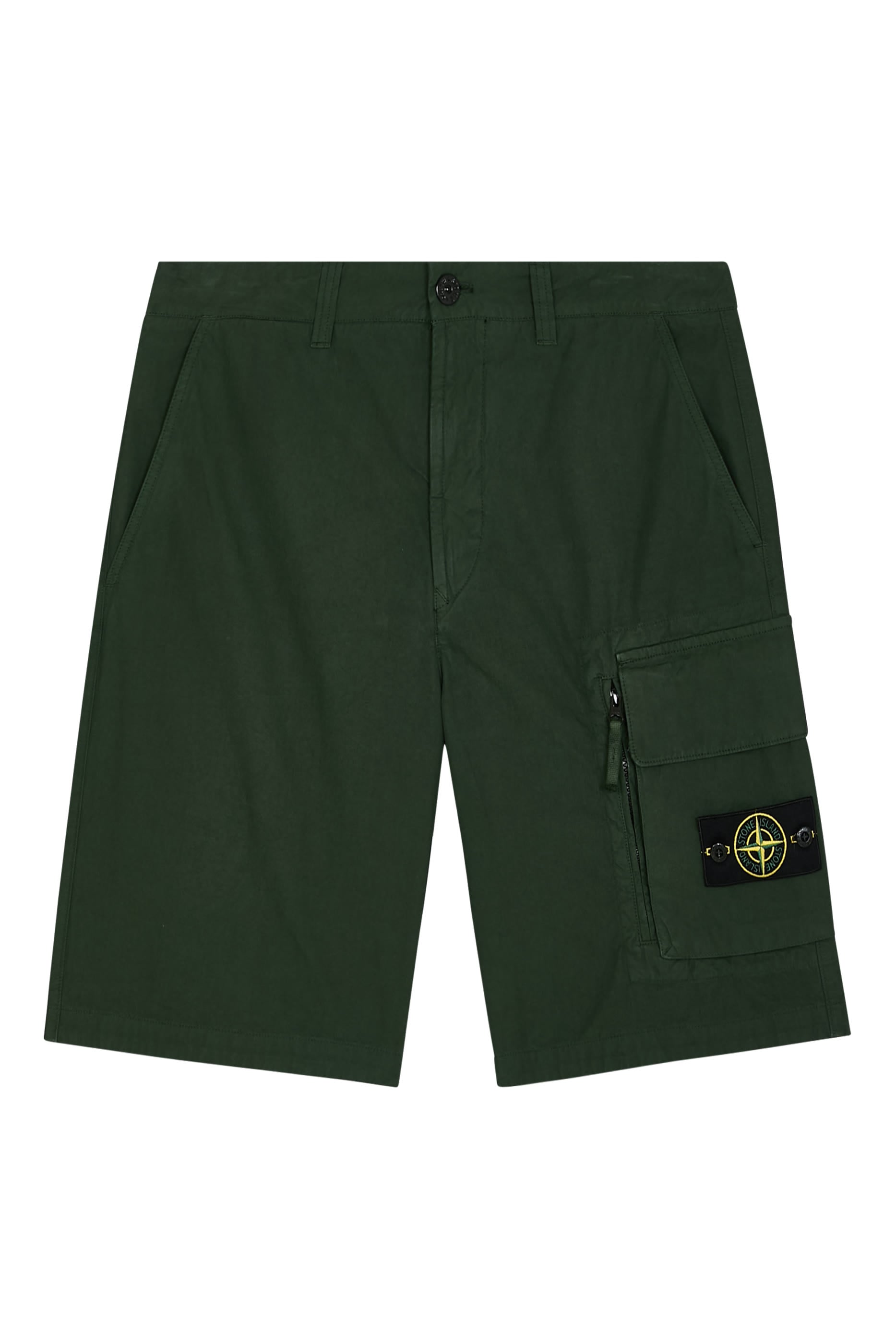 Compass-Badge Cargo Shorts