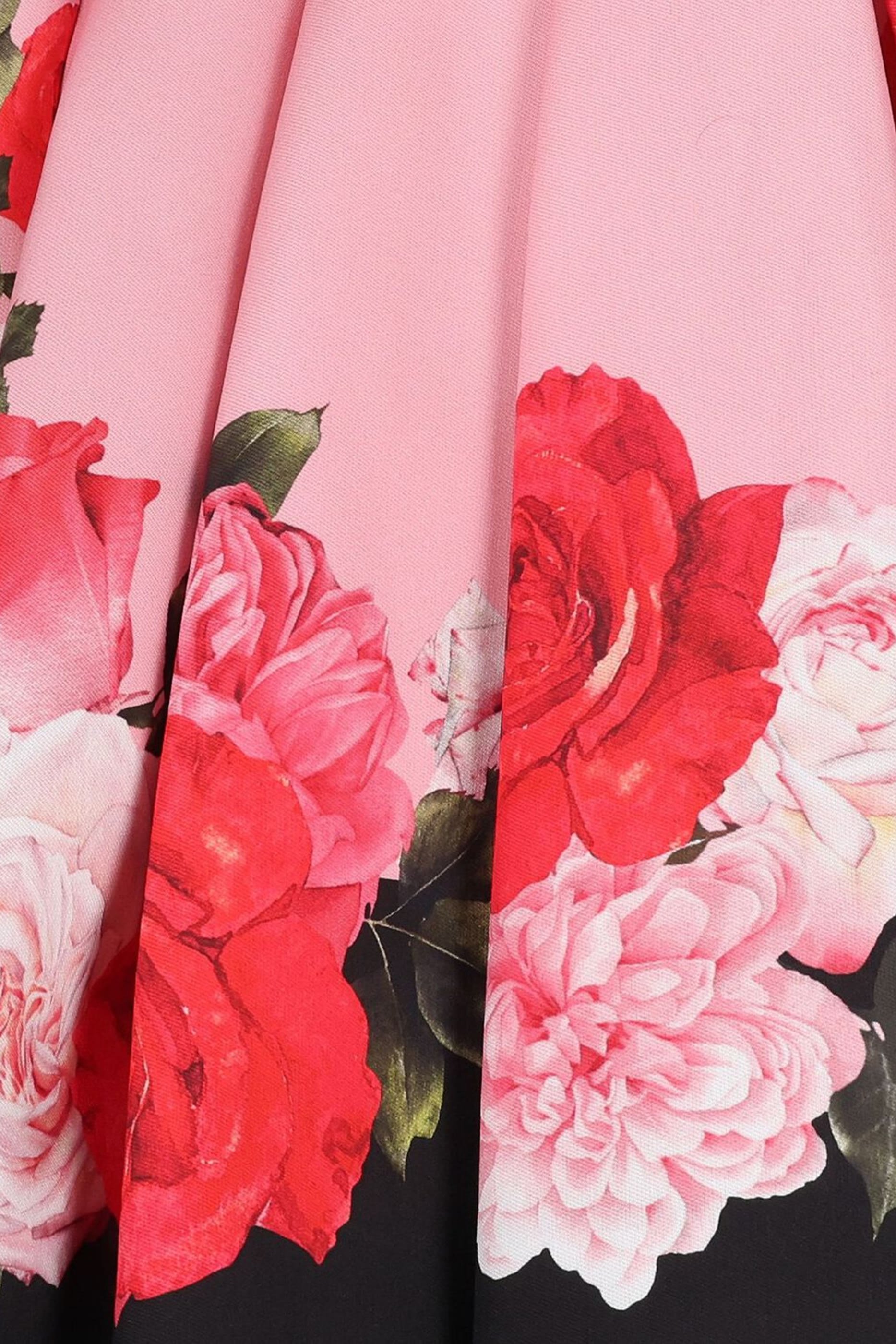 Kids Roses Satin Dress