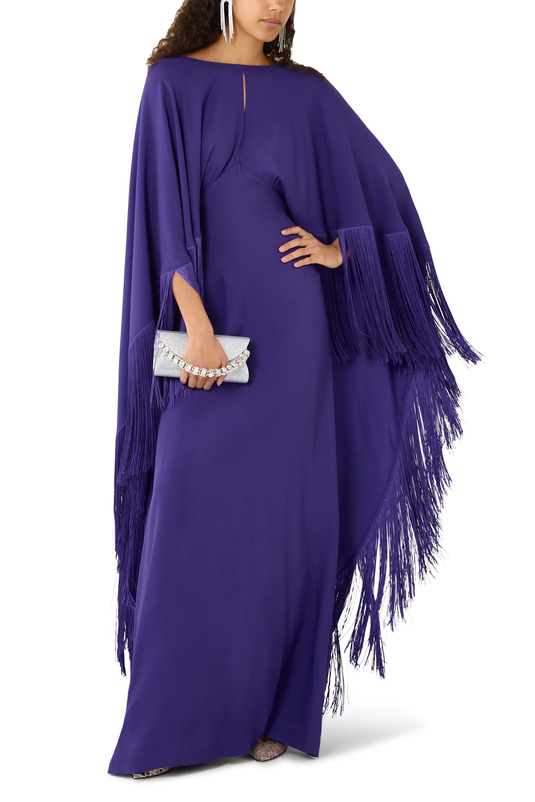 Fringe Details Maxi Dress