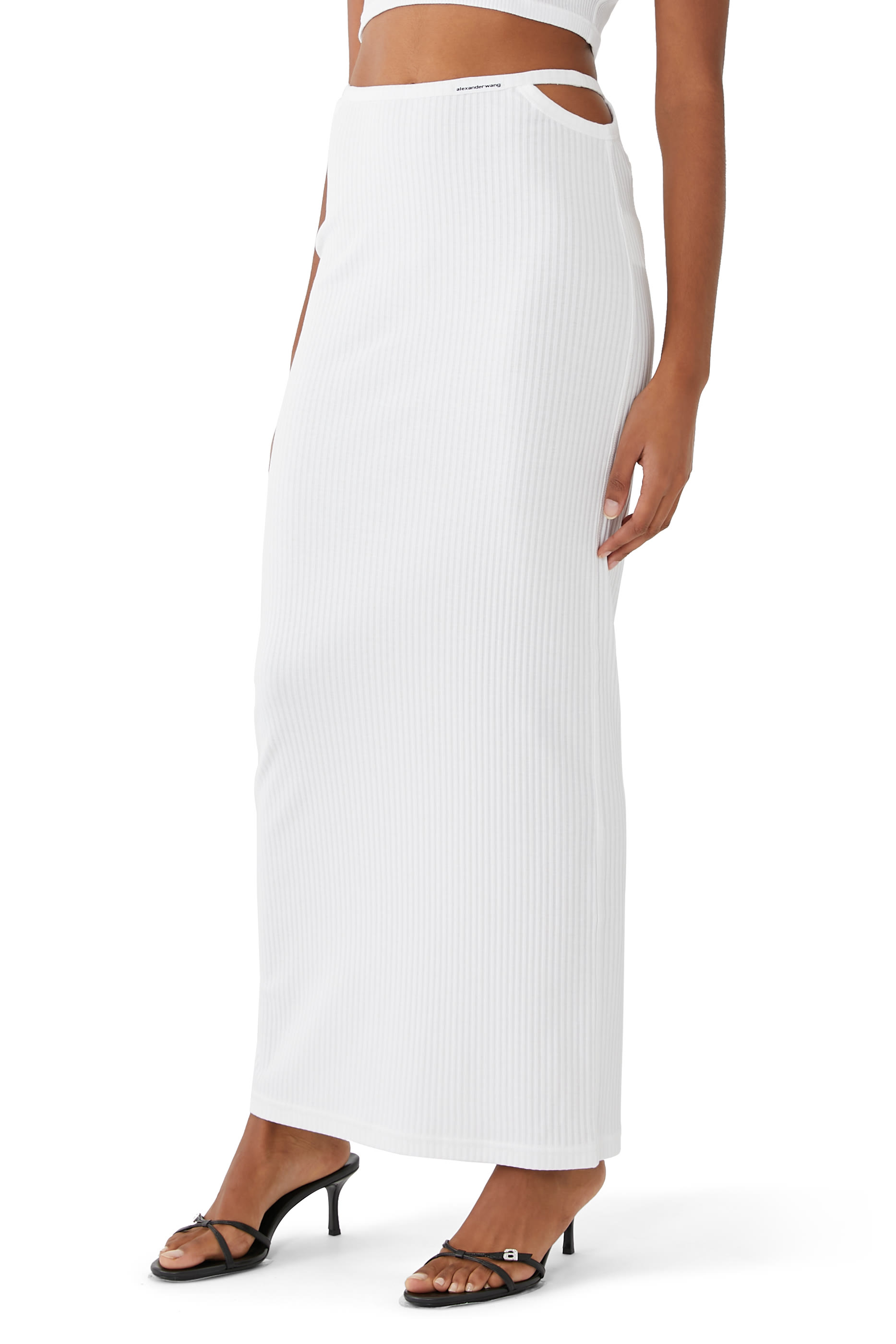 Cut-Out Maxi Skirt