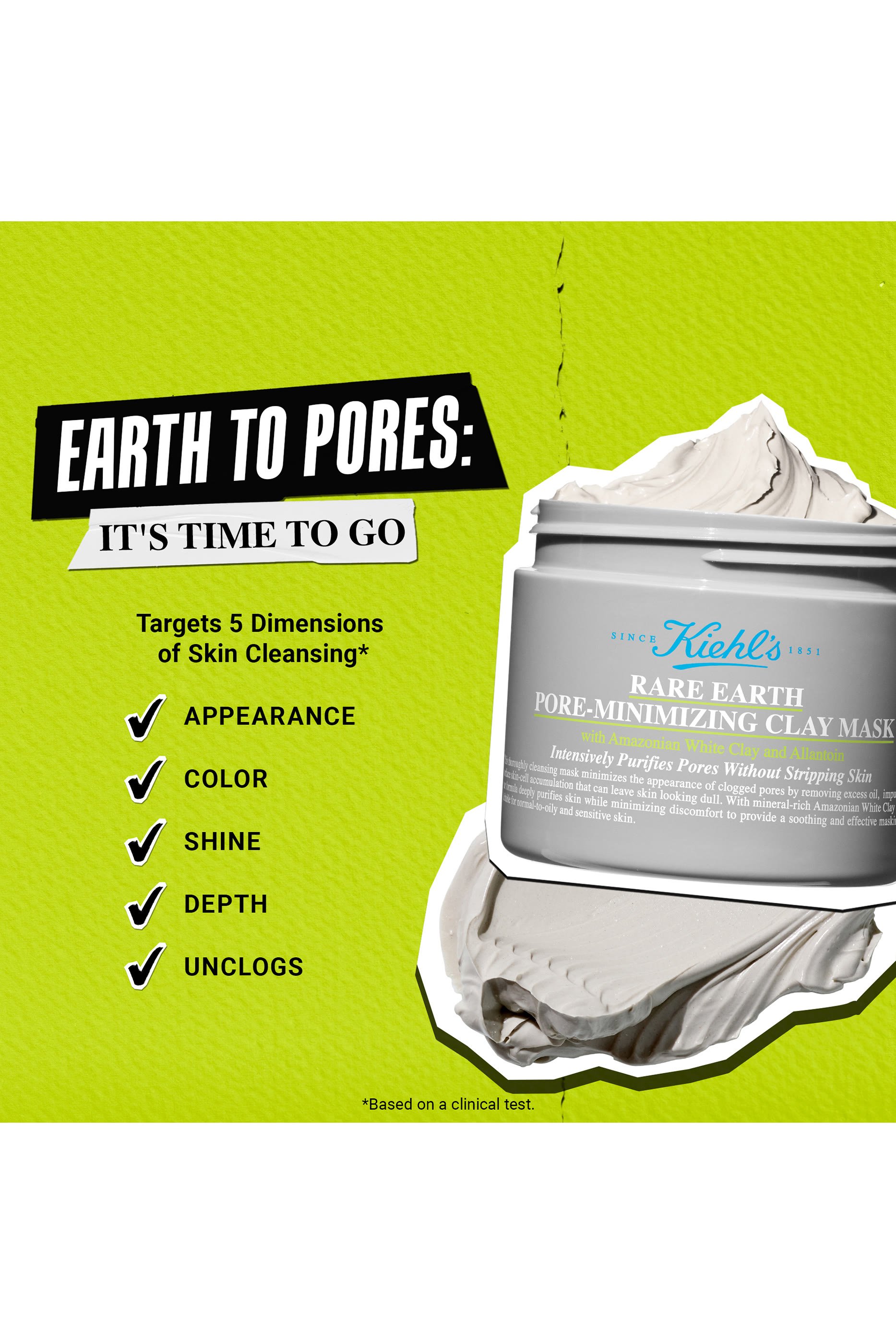 Rare Earth Pore-Minimizing Clay Mask
