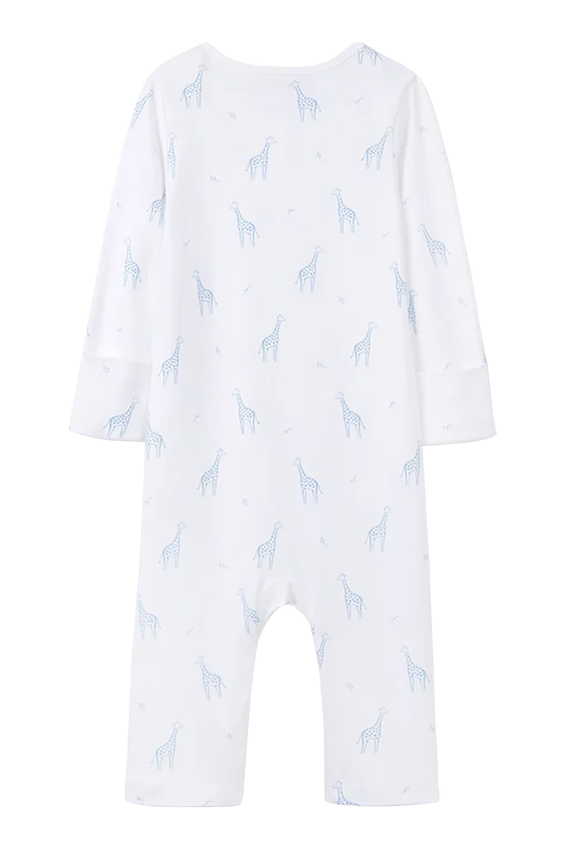 Kids Giraffe Print Organic Cotton Sleepsuit