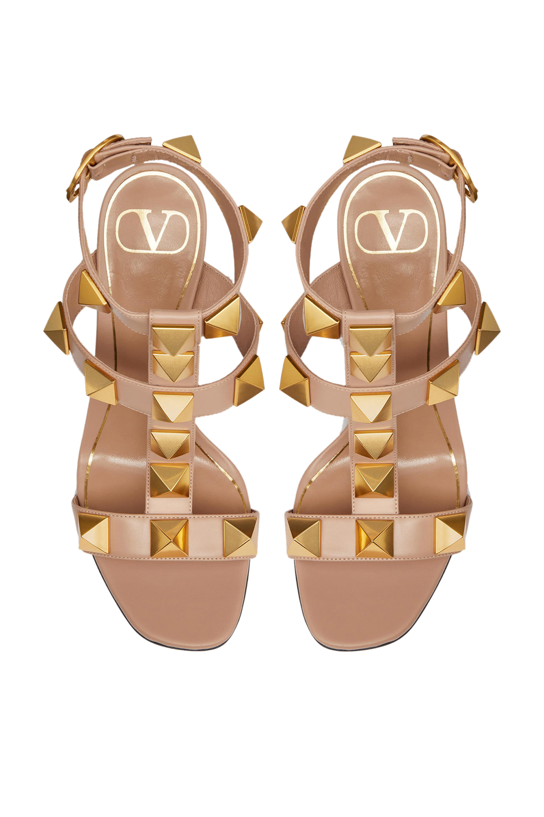  Roman Stud Heeled Sandal