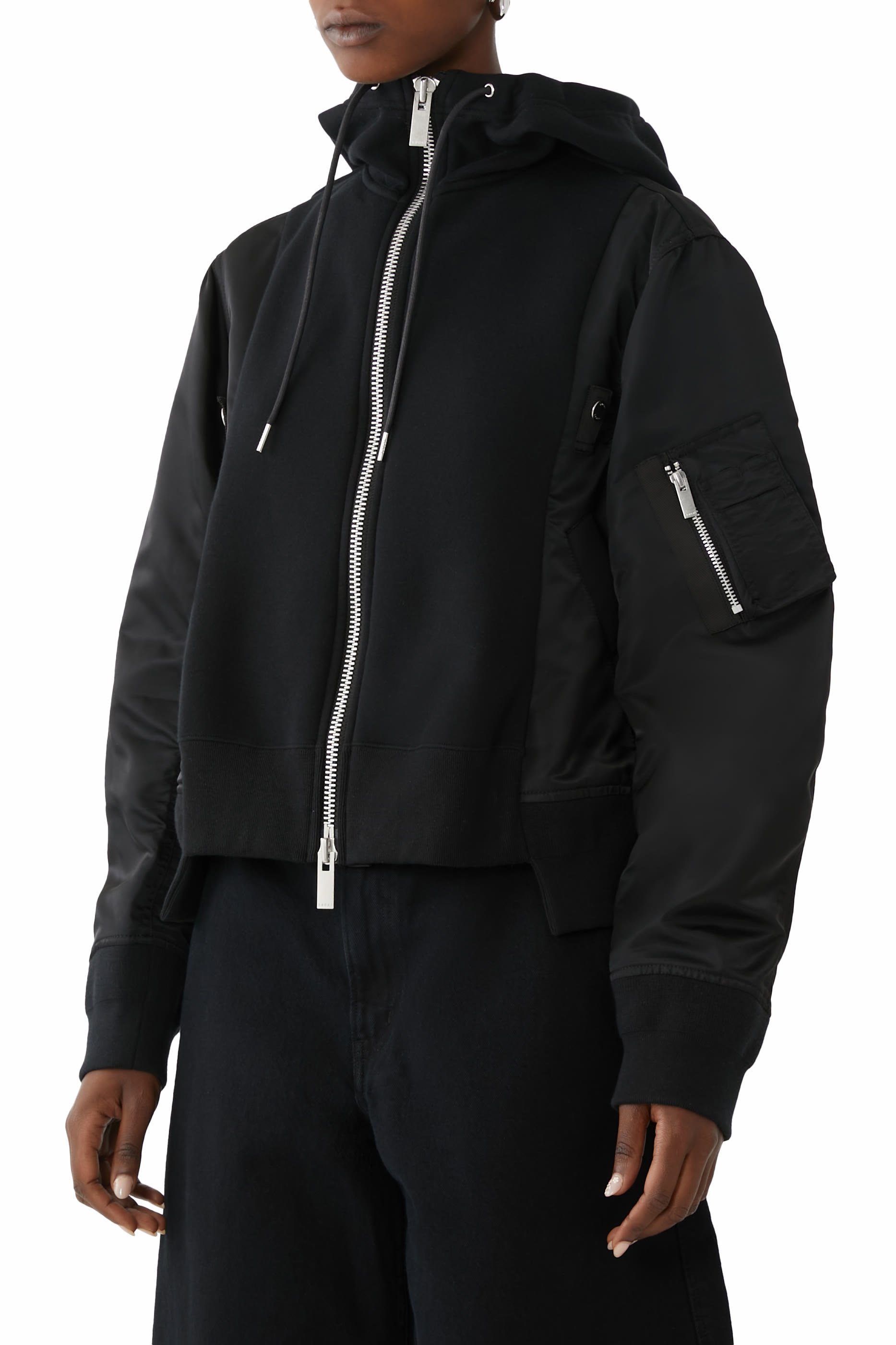 Sponge Sweat x Nylon Twill Hoodie