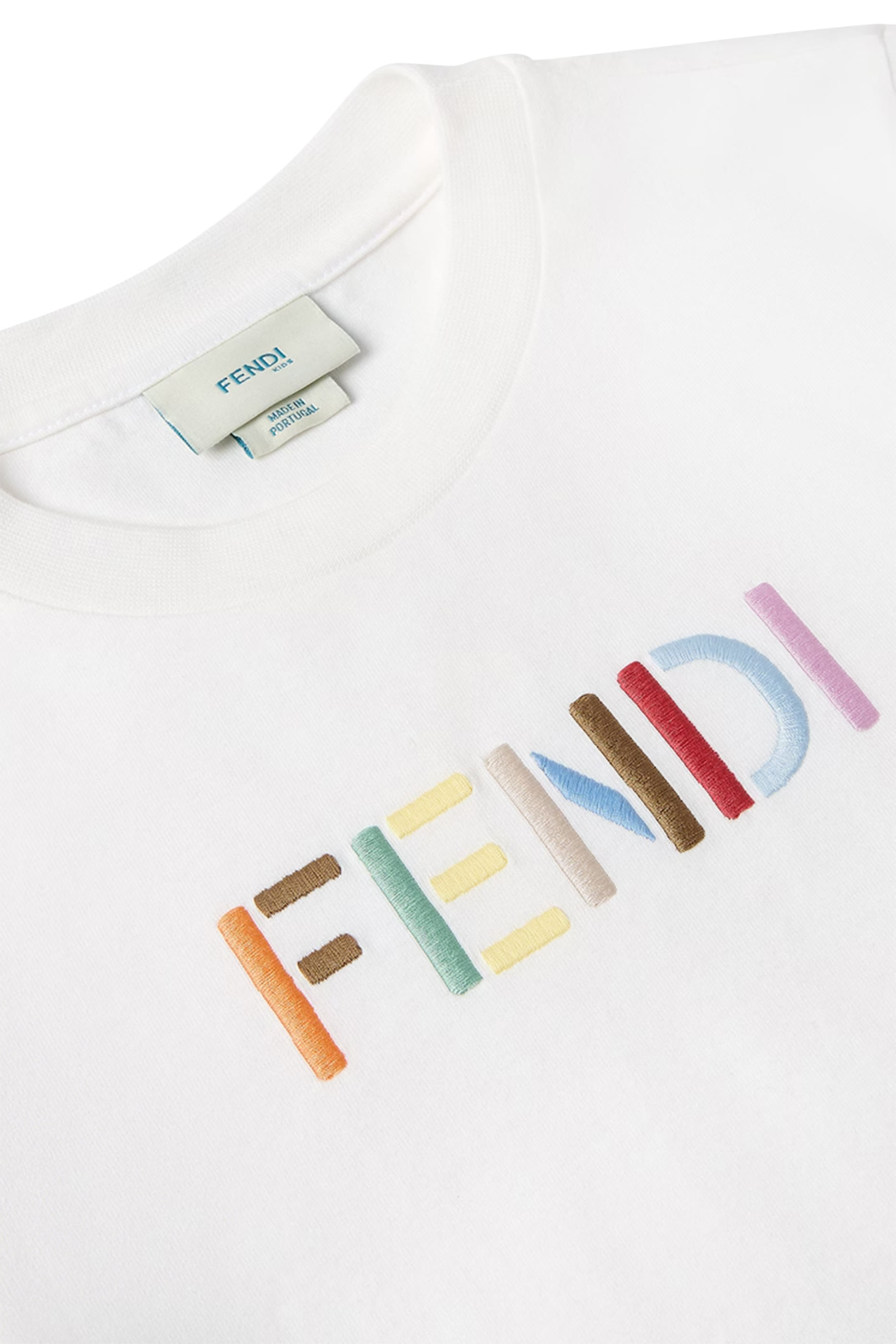 Kids Cotton T-Shirt with Multicolor Embroidery 