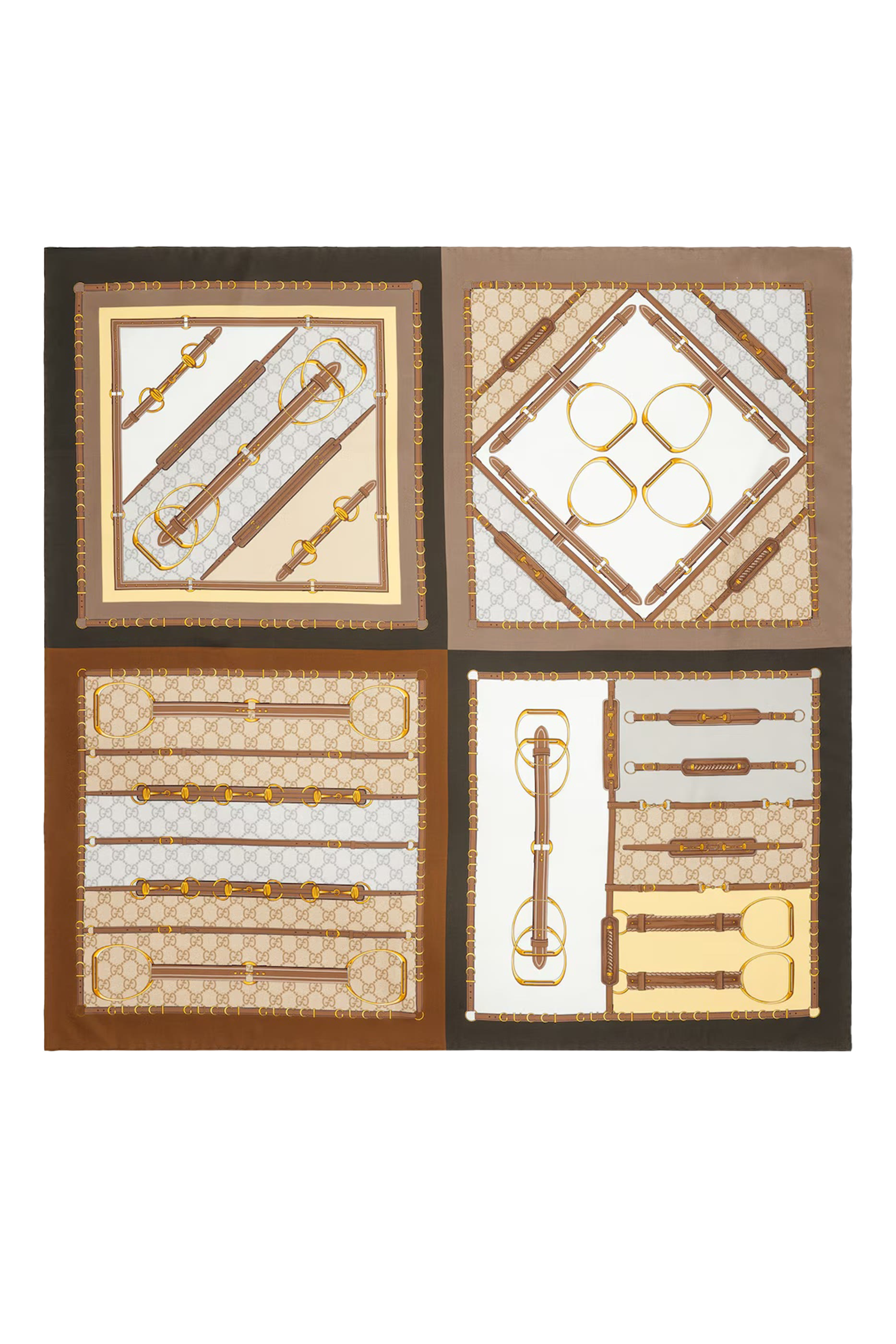 Printed Silk Carr&eacute;