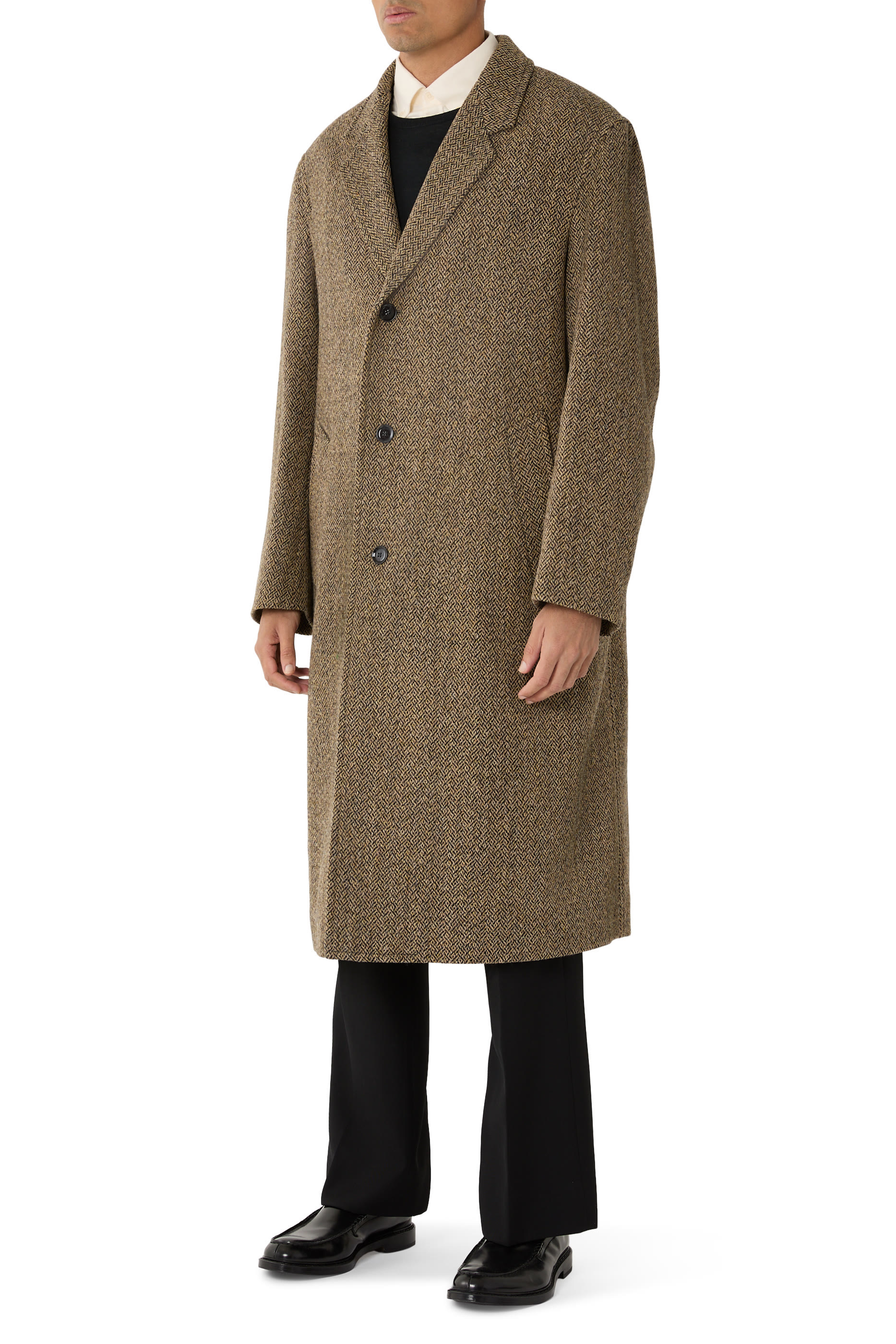 Chesterfield Herringbone Tweed Coat