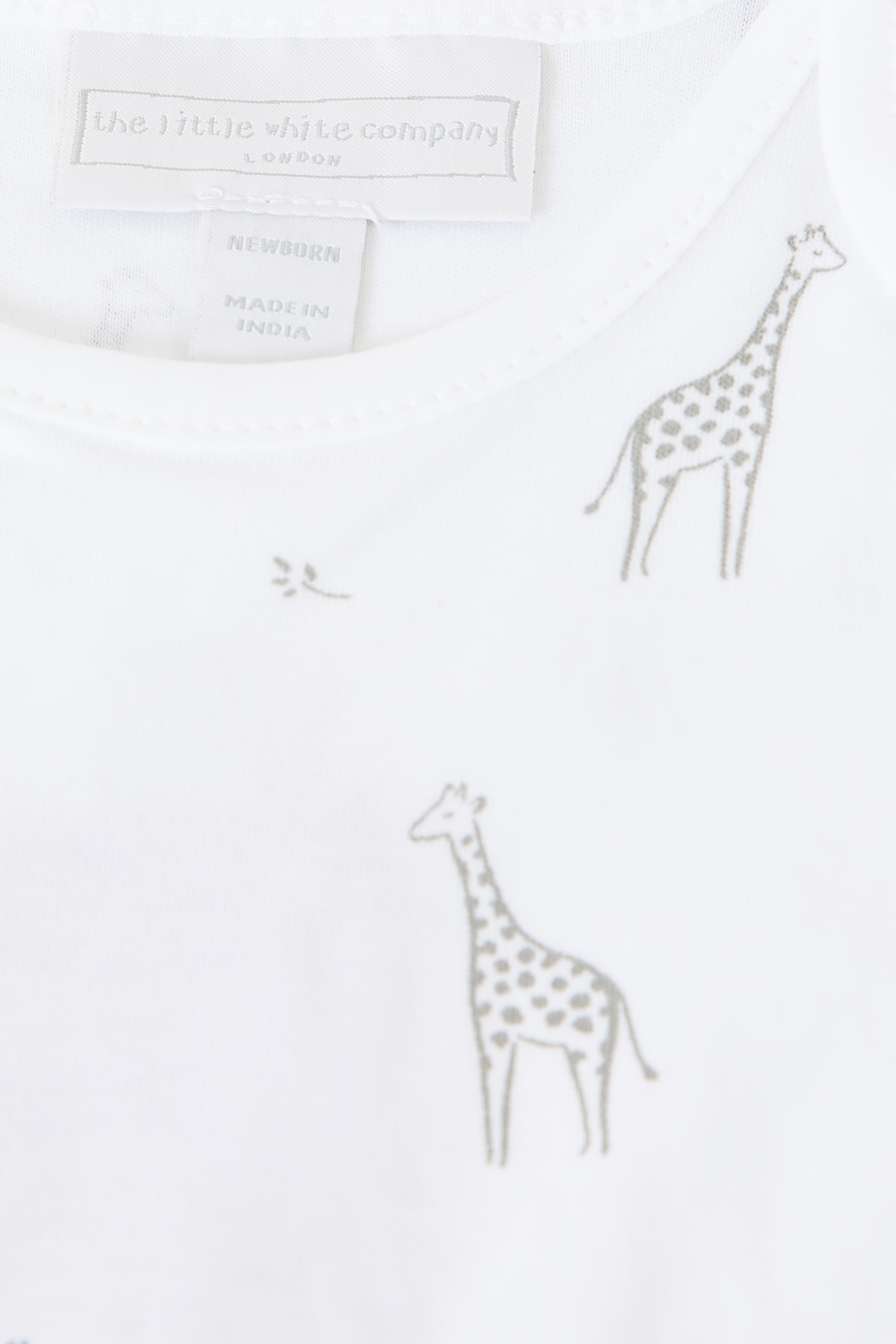Kids Giraffe Print  Organic Cotton Sleepsuit