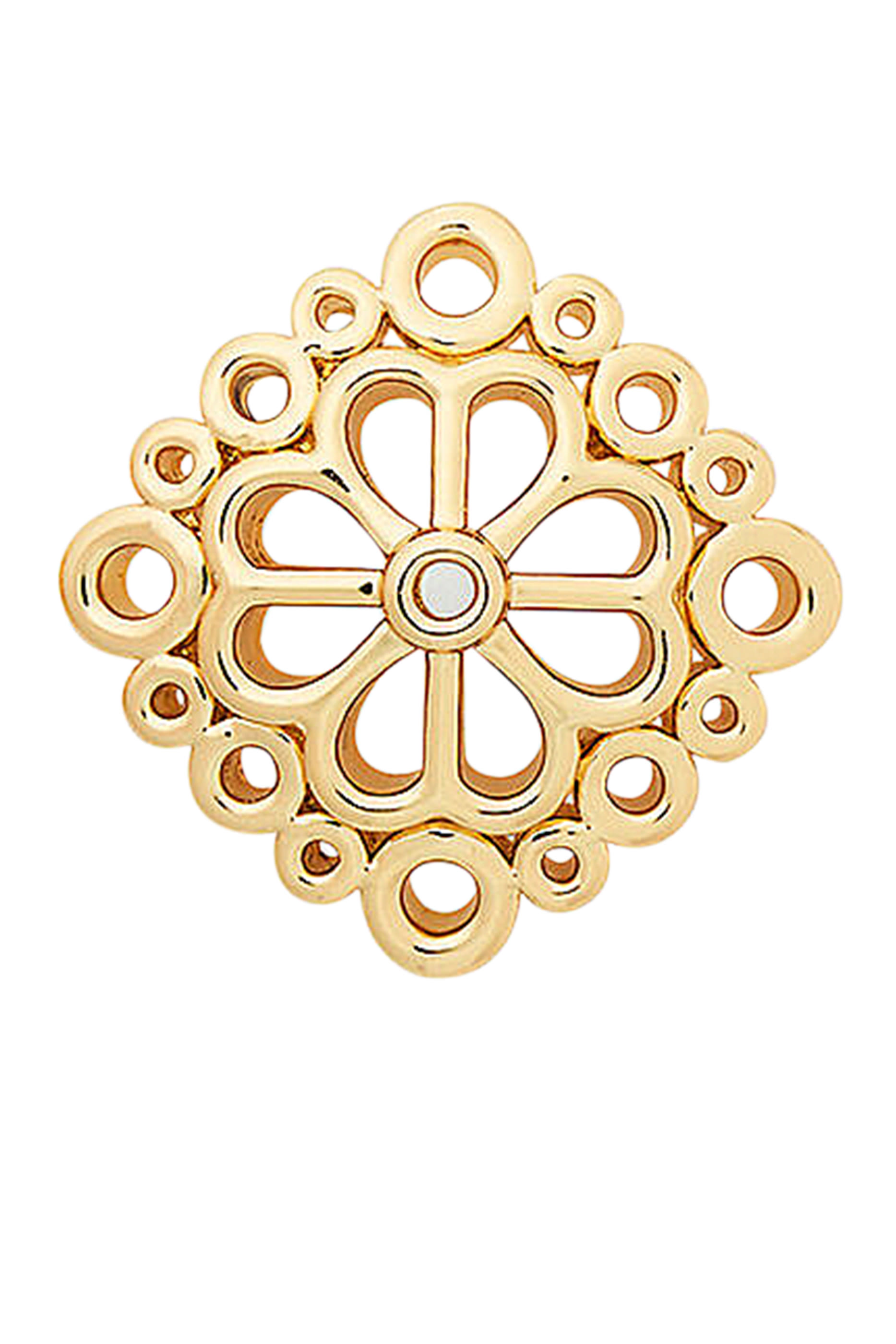 Spade Flower Lace Studs, Plated Metal & Surgical Steel Posts