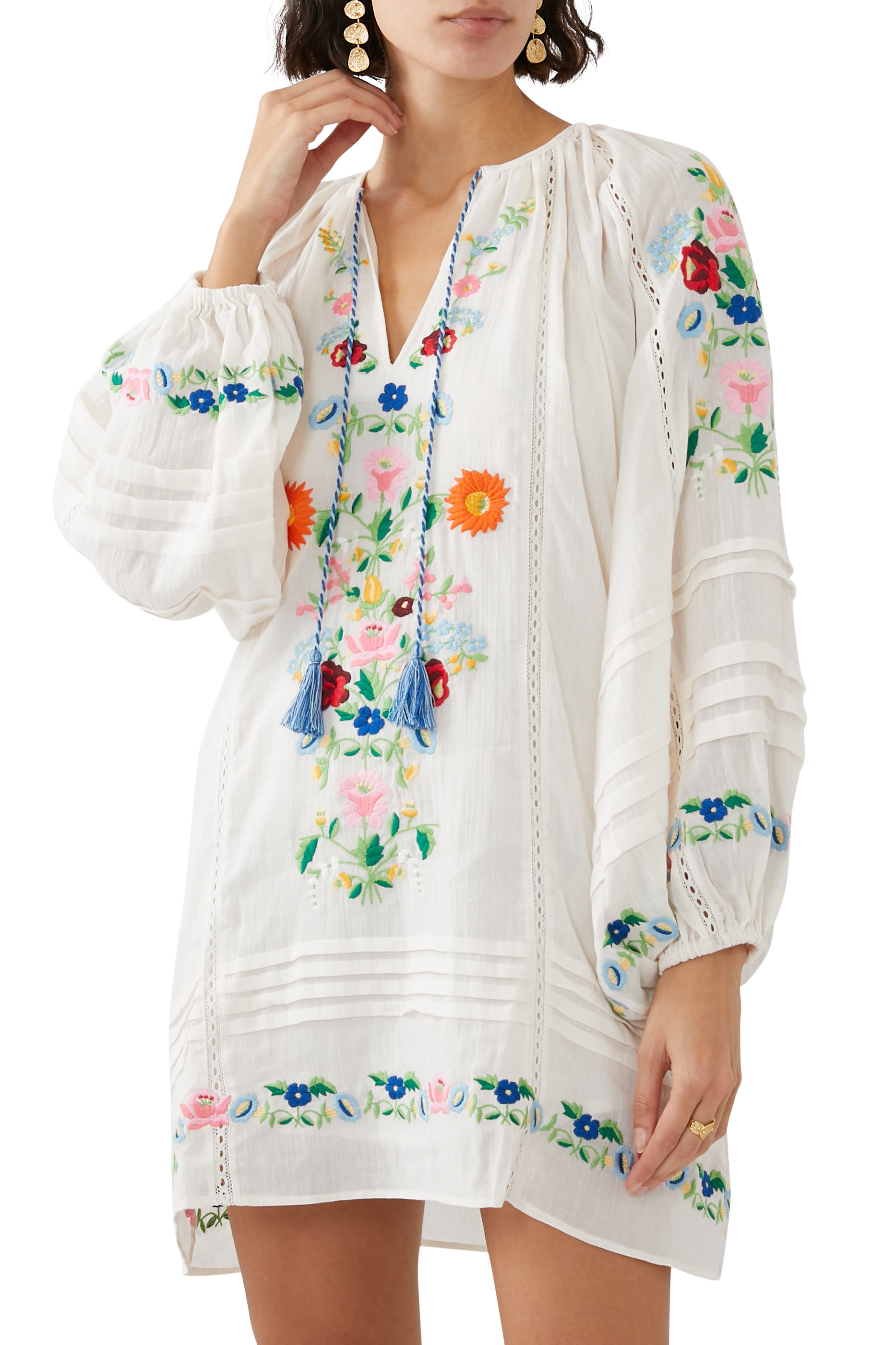 Florapaloosa Embroidered Tunic Dress
