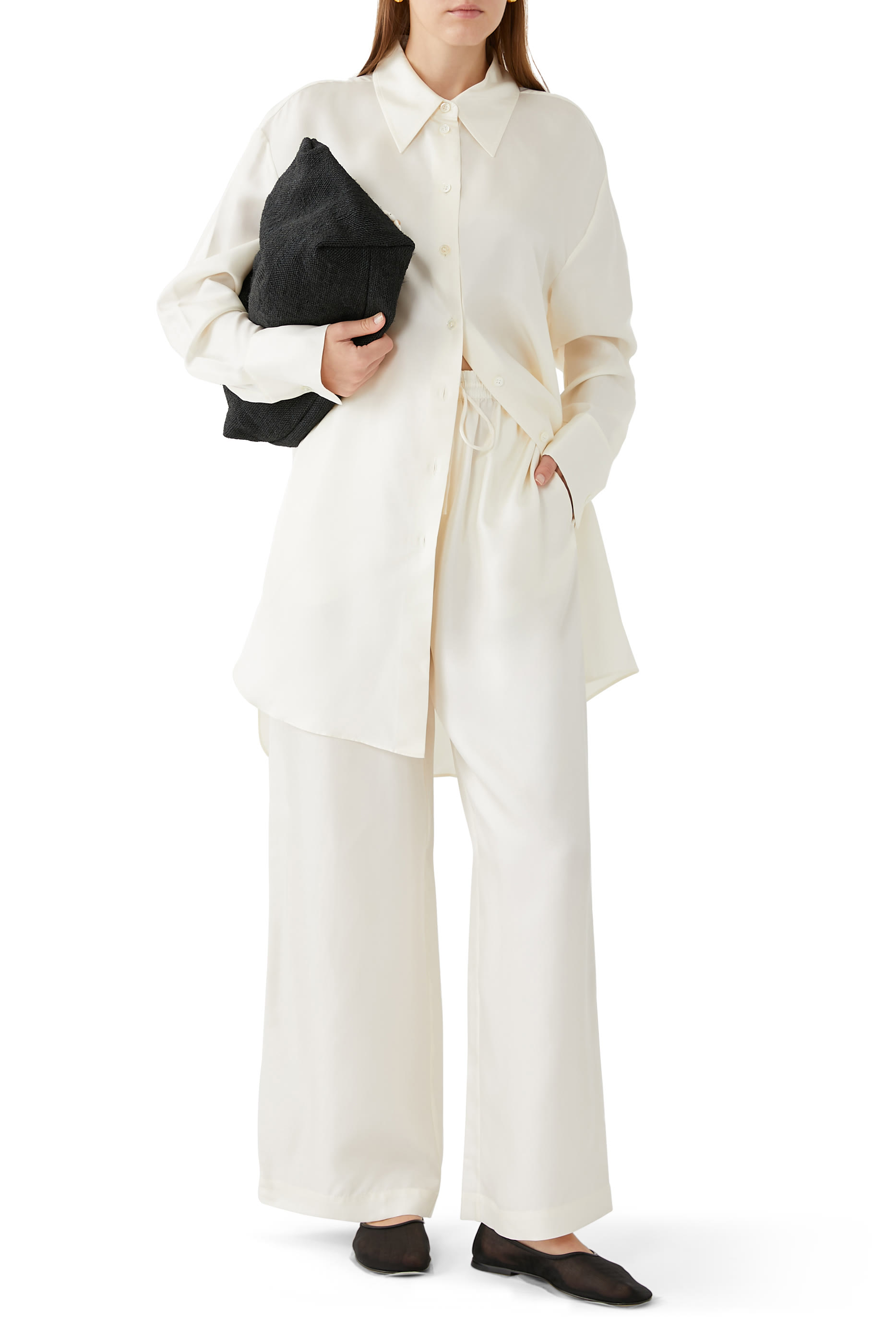 Oversized Silk Shirt