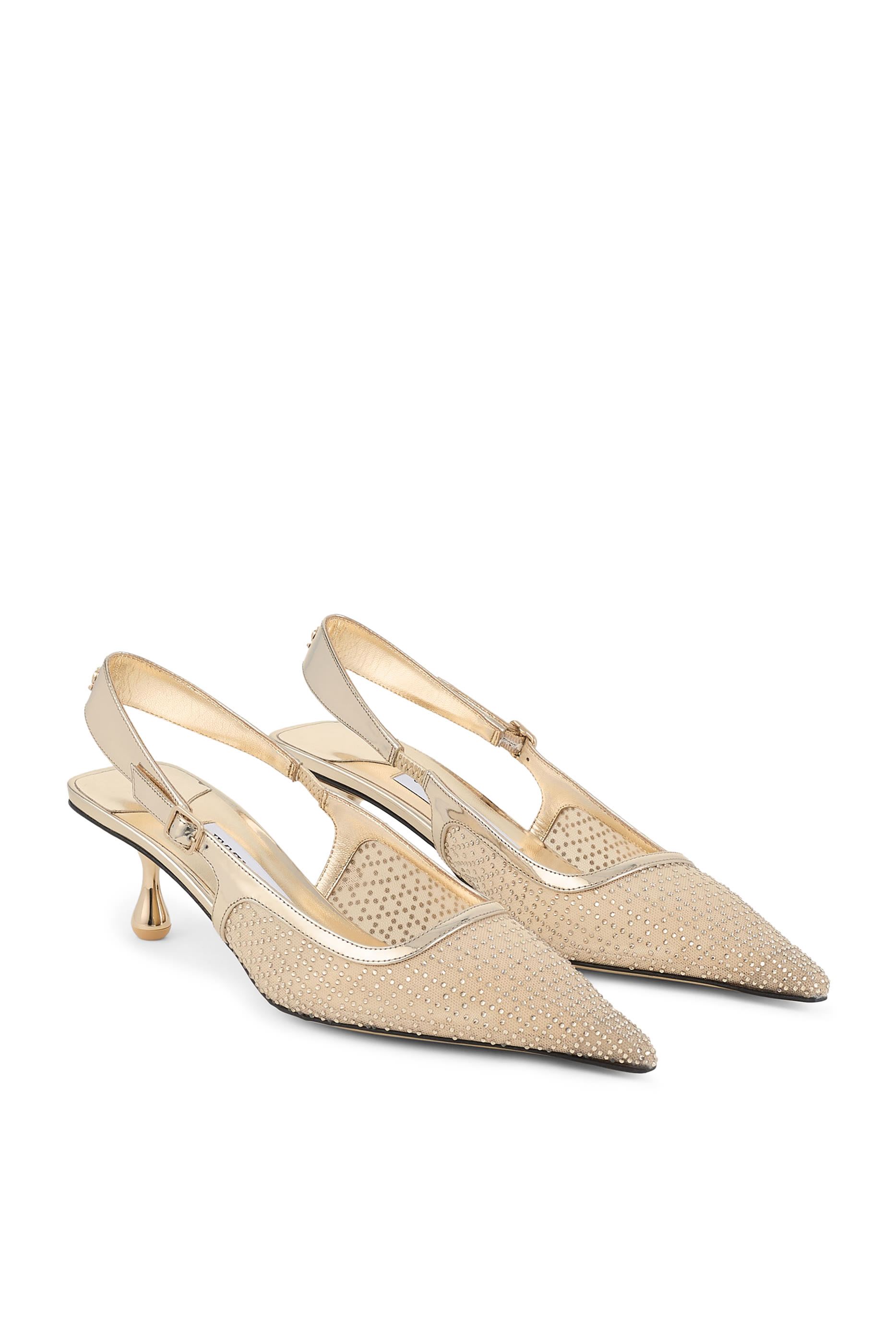  Amel 50 Crystal Mesh Pumps