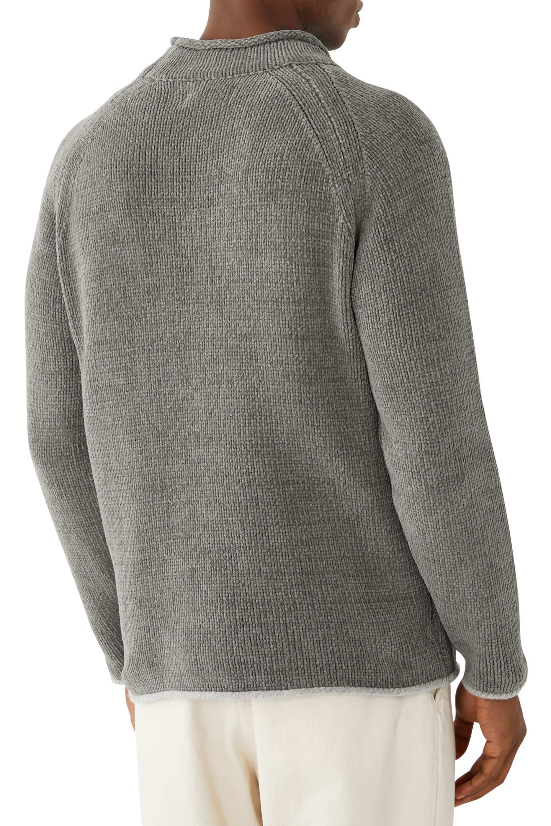 Loose Fit Mock Neck Sweater