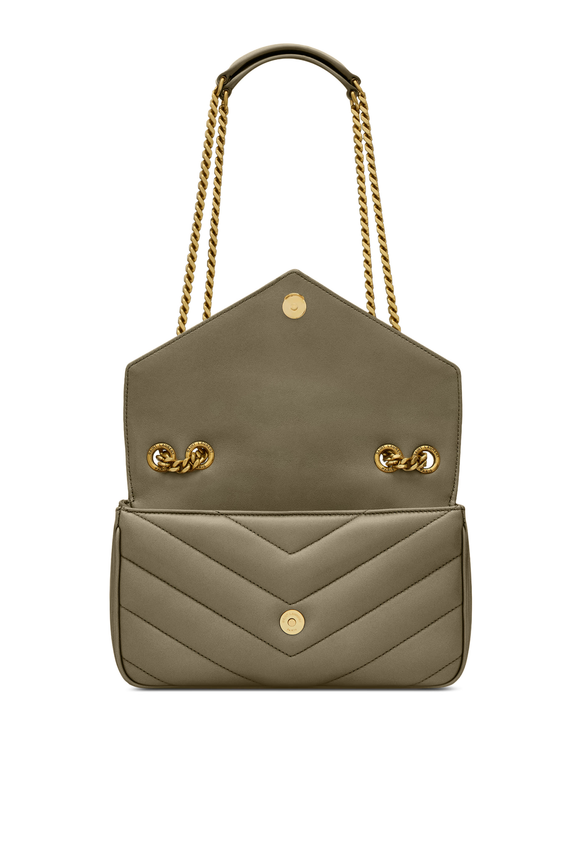  Loulou Small Chain Bag In Matelass&eacute; Lambskin
