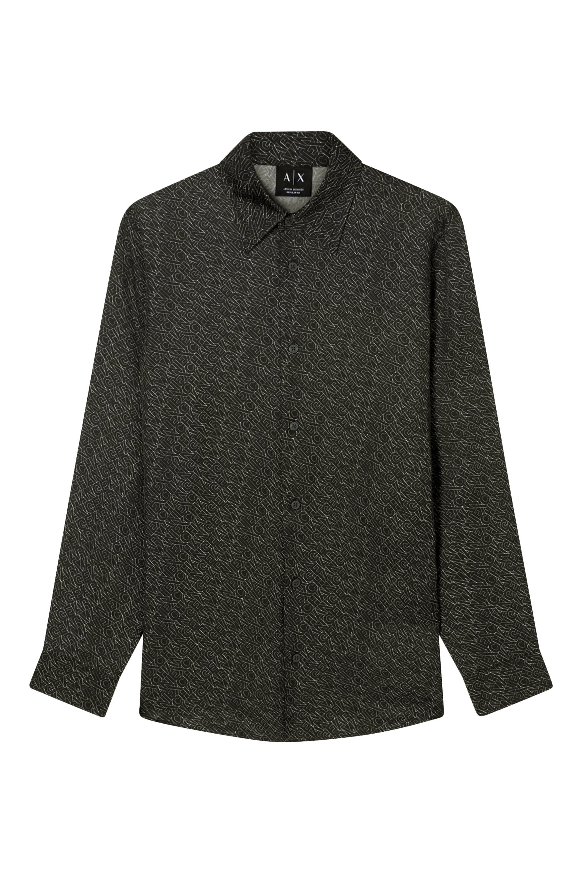 Logomania AX Logo All-Over Long Sleeves Shirt