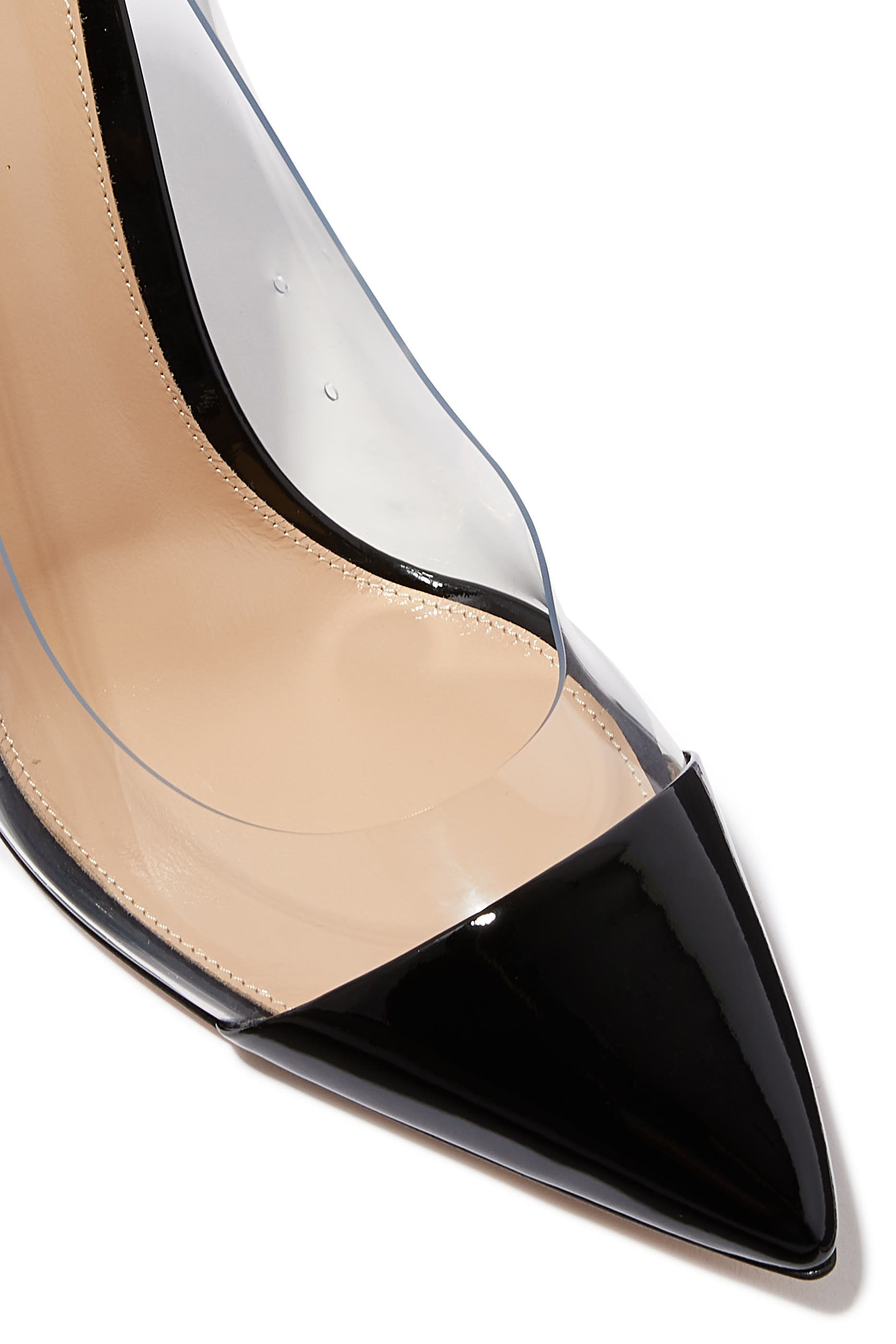105 Leather & Plexi Pumps
