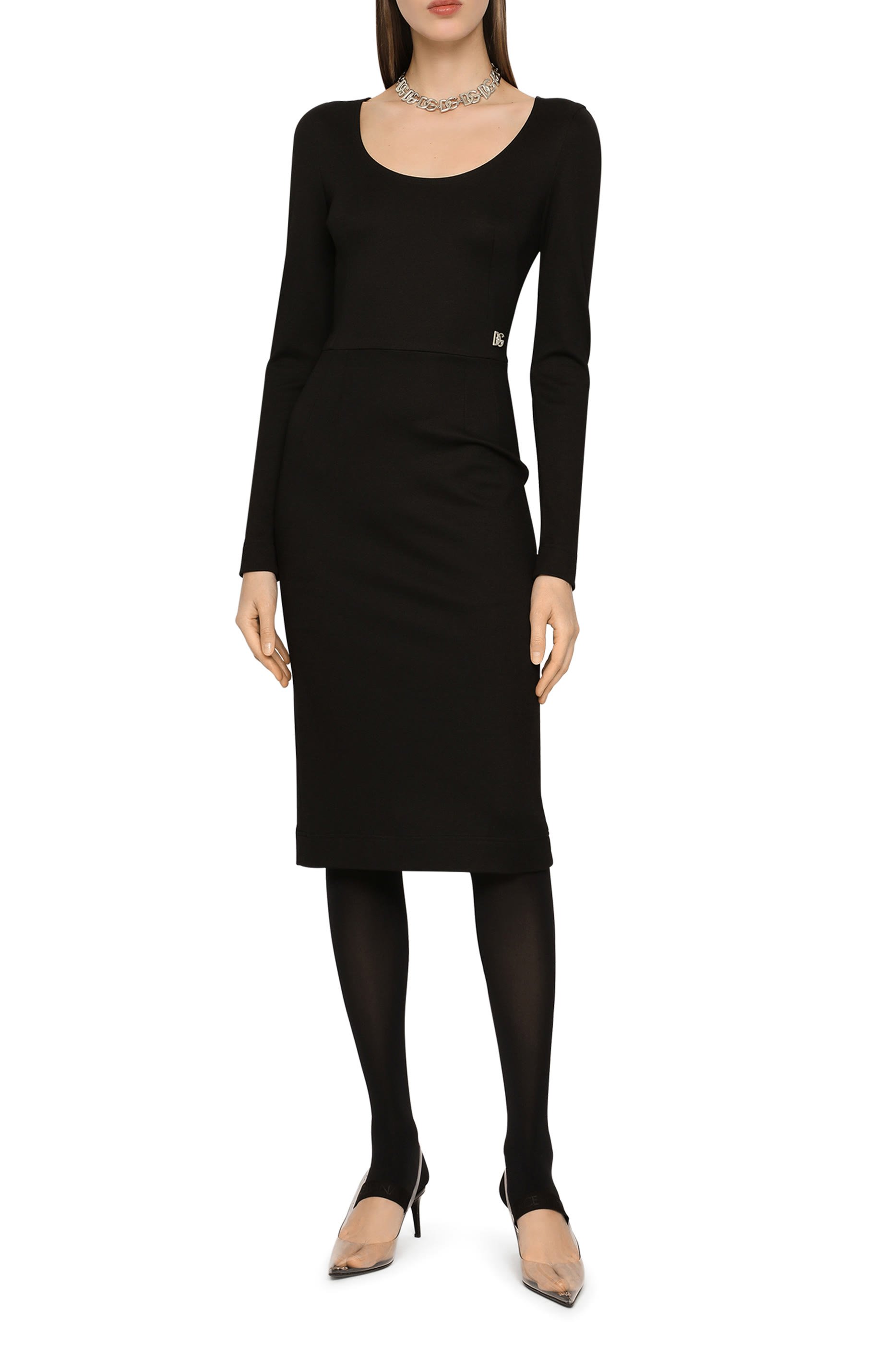 Sleeveless Milano Rib Midi Dress