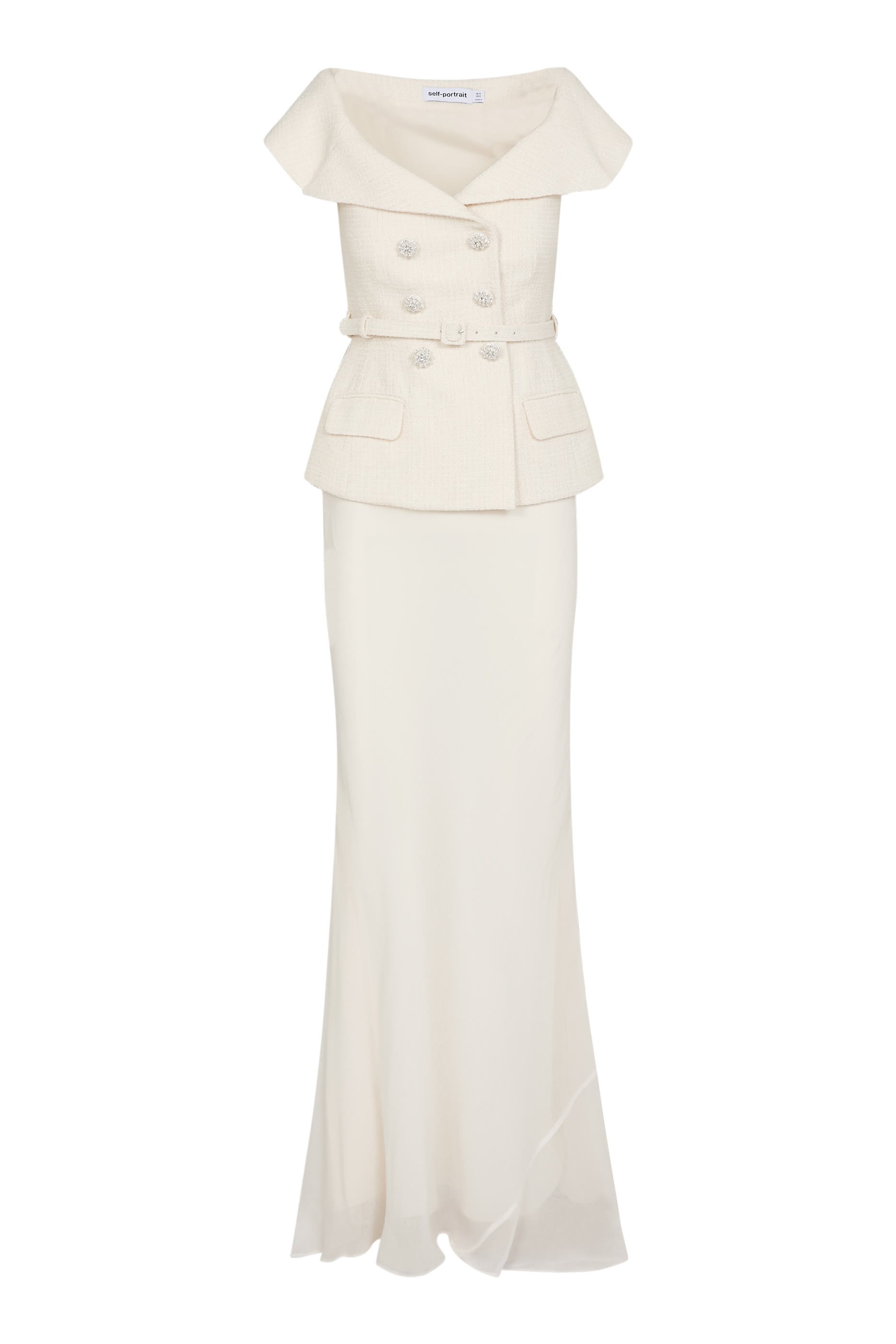 Boucl&eacute; Maxi Dress