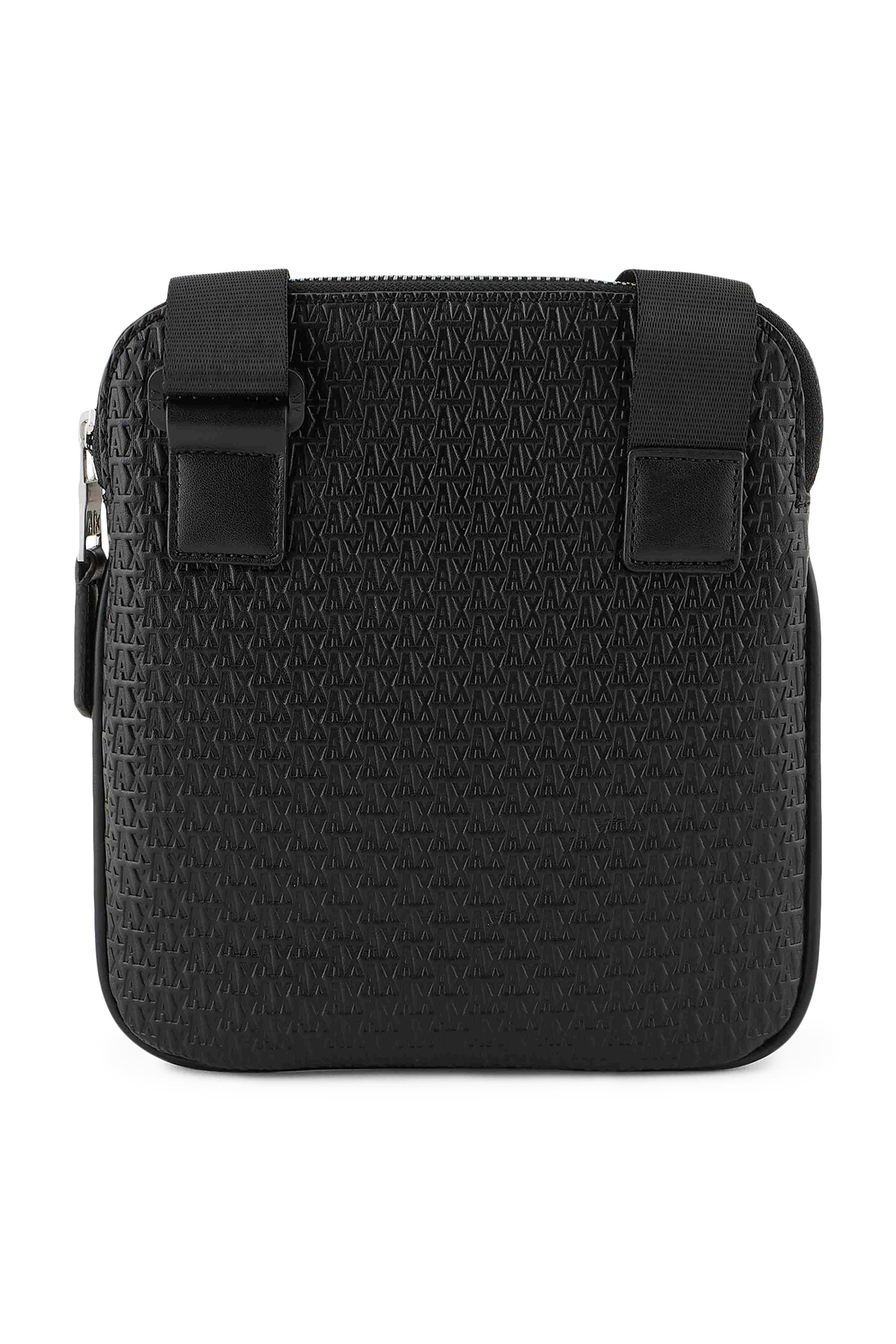 Embossed Logo Flat Shoulder Bag