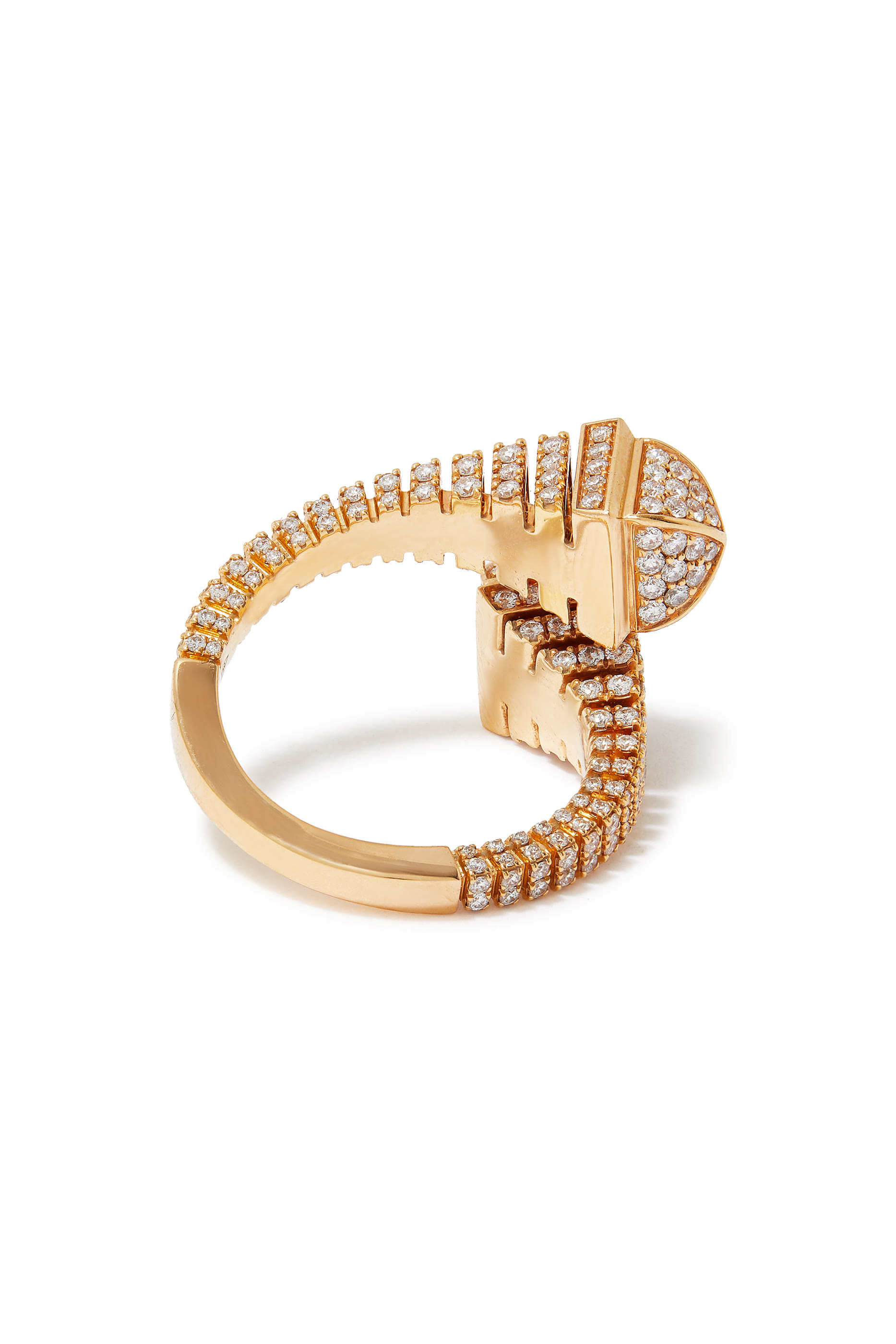 Cleo Ring, 18k Rose Gold with Full Diamonds